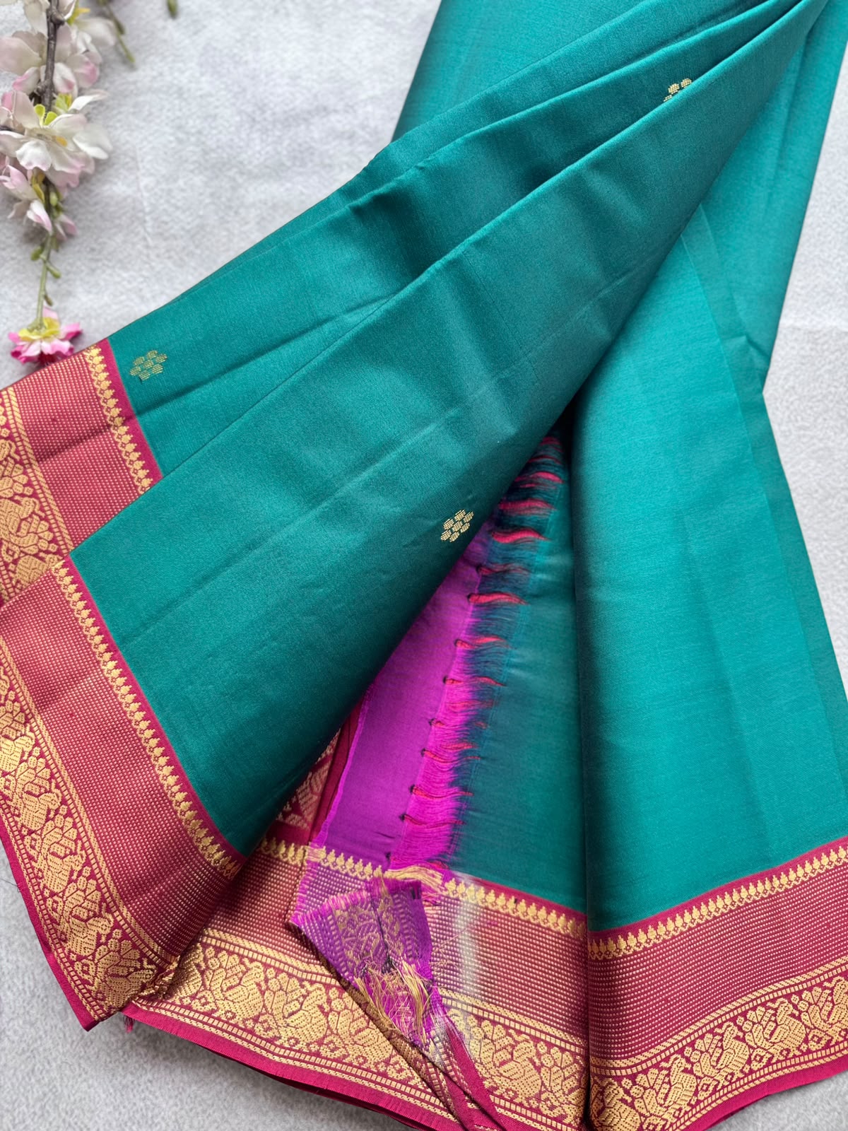 Green Pure Kanchi Silk Saree 109