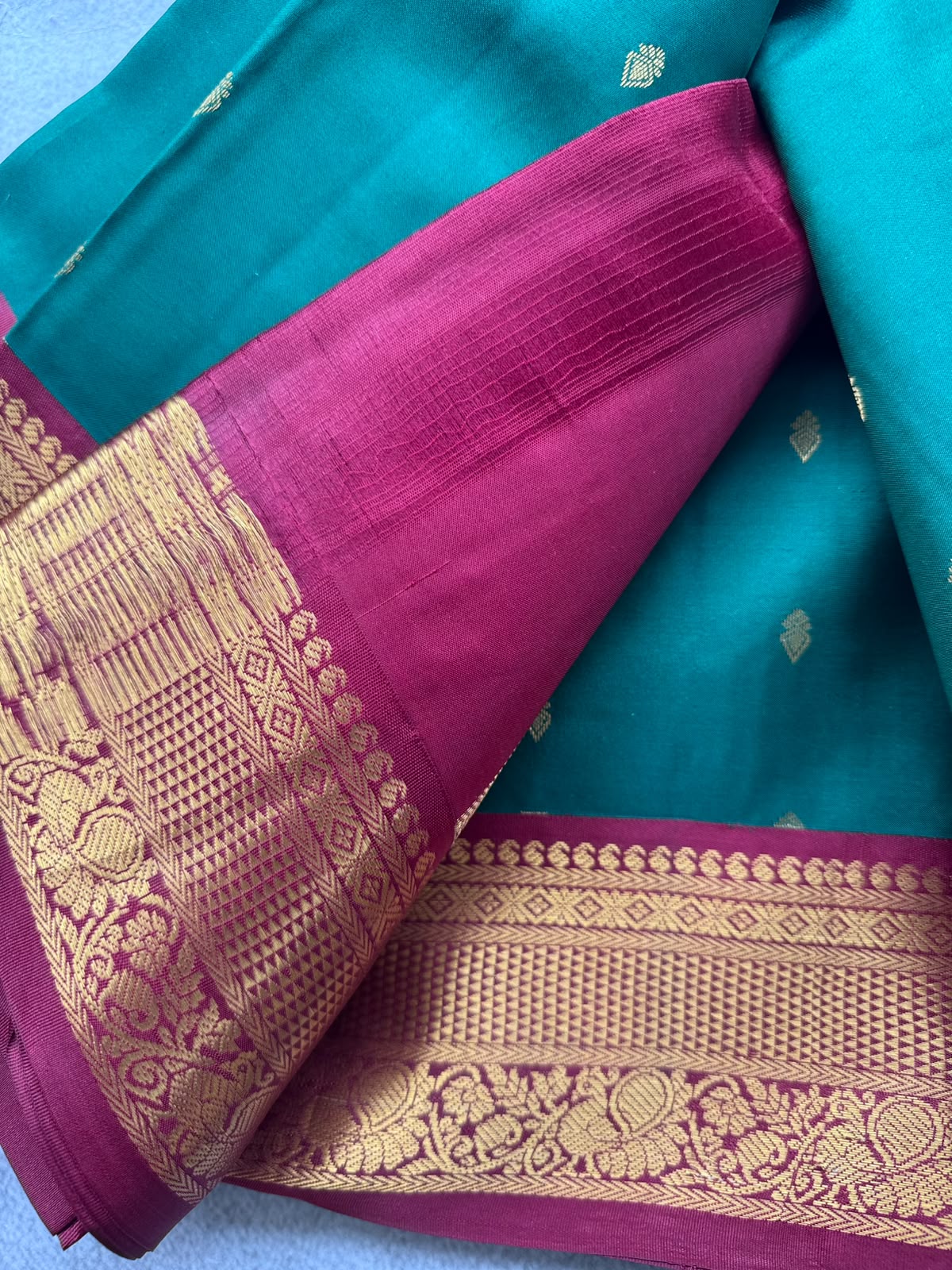 Green Pure Kanchi Silk Saree 109