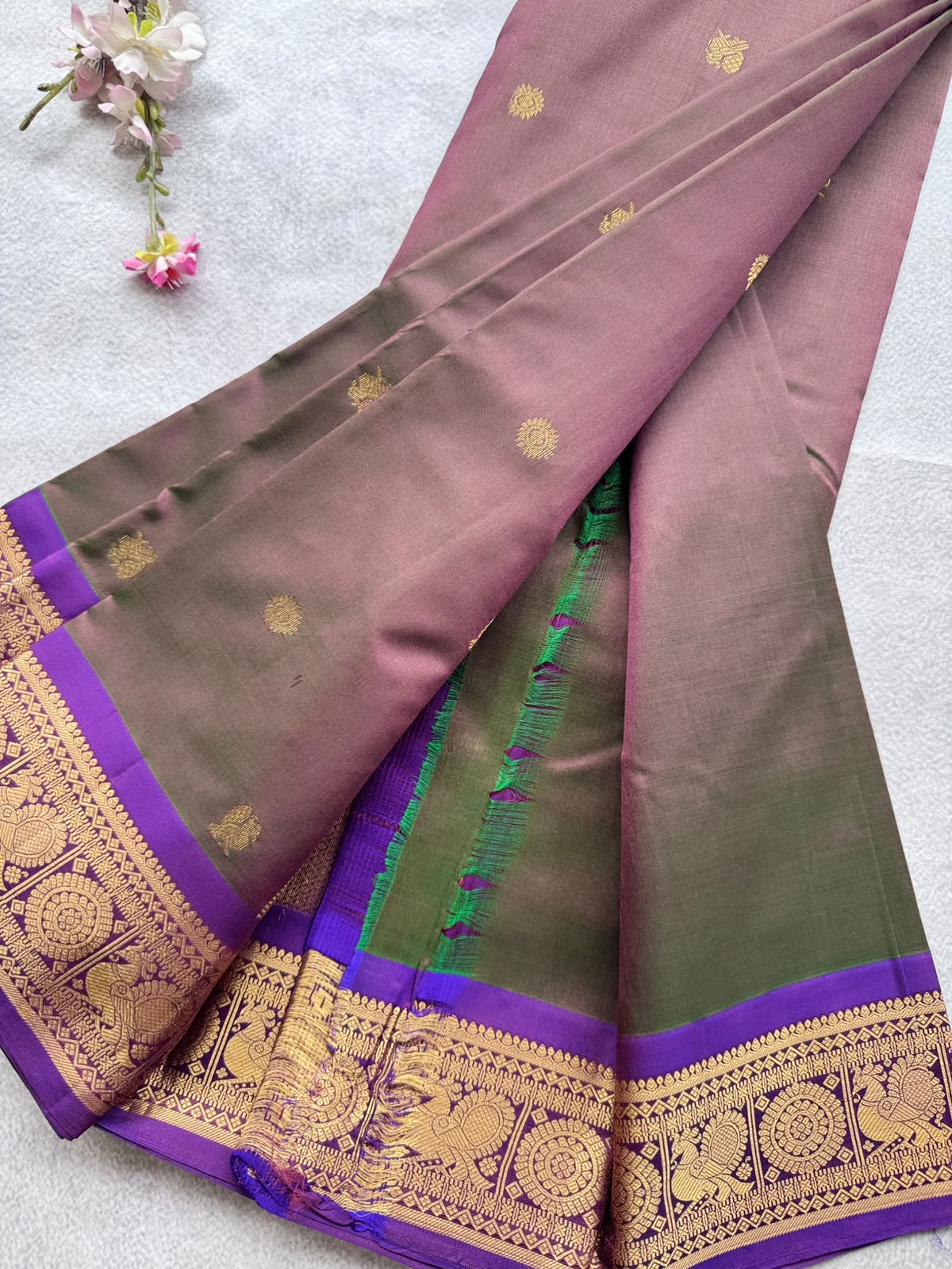 Maroon Pure Kanchi Silk Saree 109