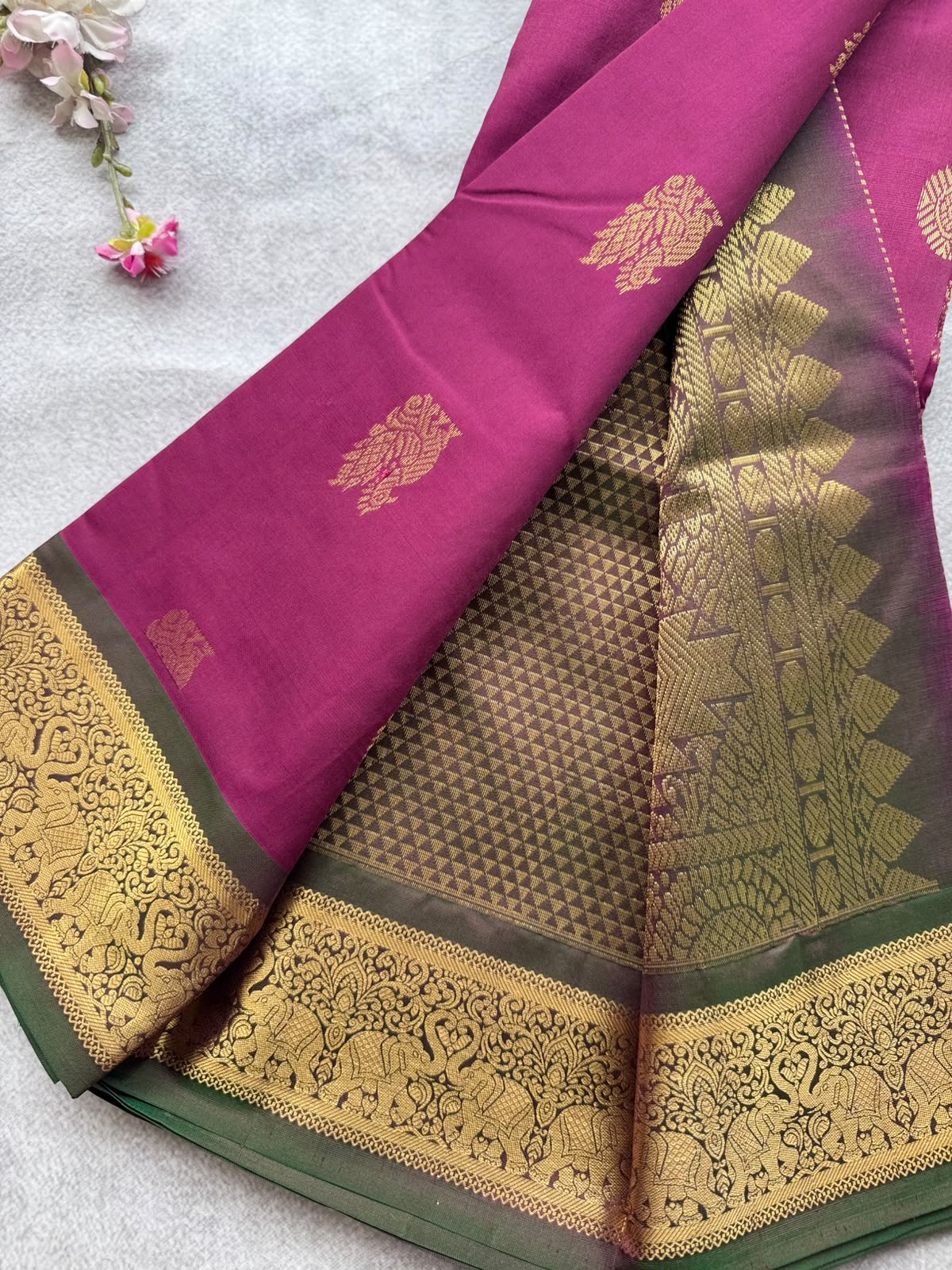 Maroon Pure Kanchi Silk Saree 109