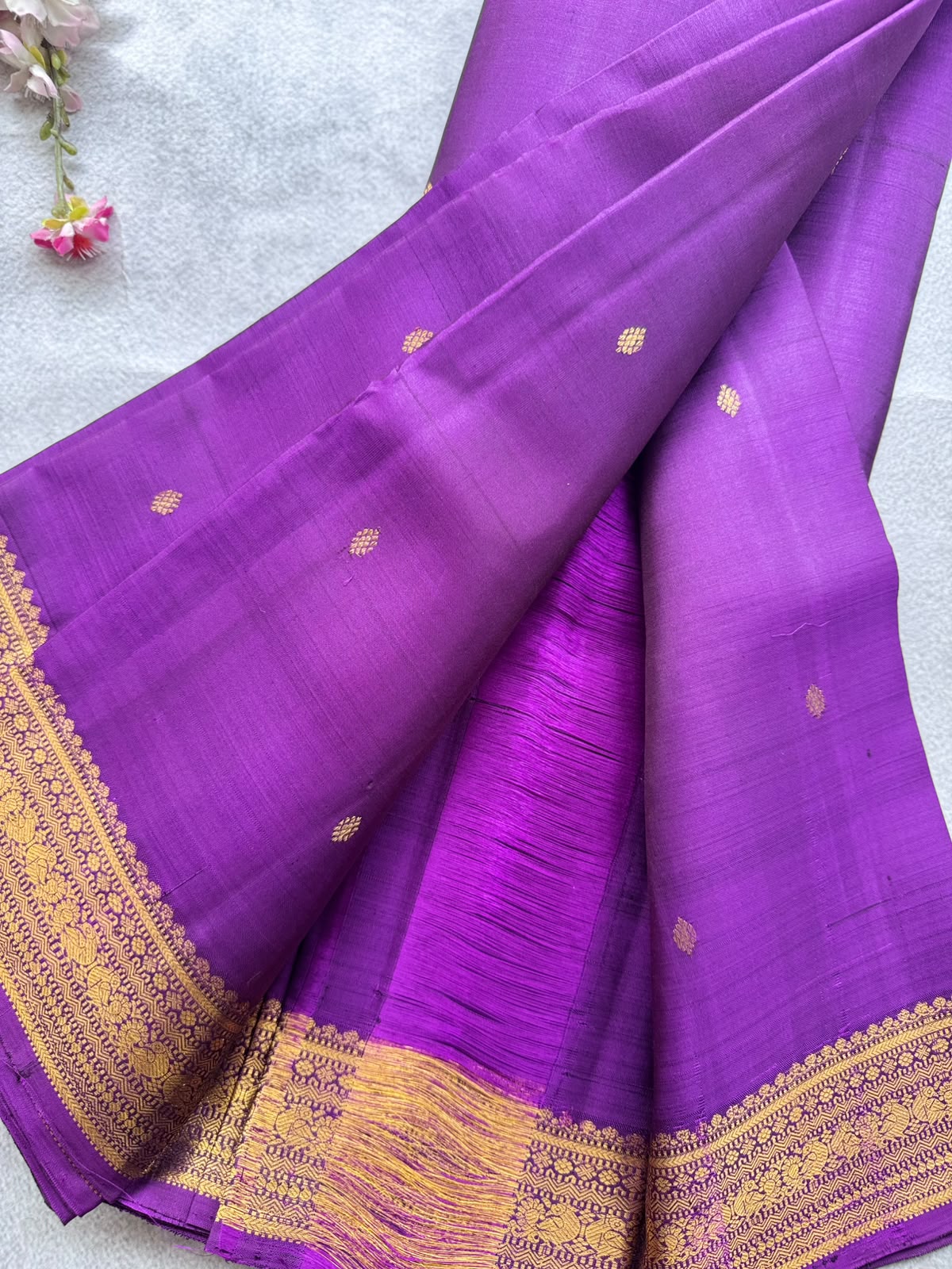 Purple Pure Kanchi Silk Saree 109