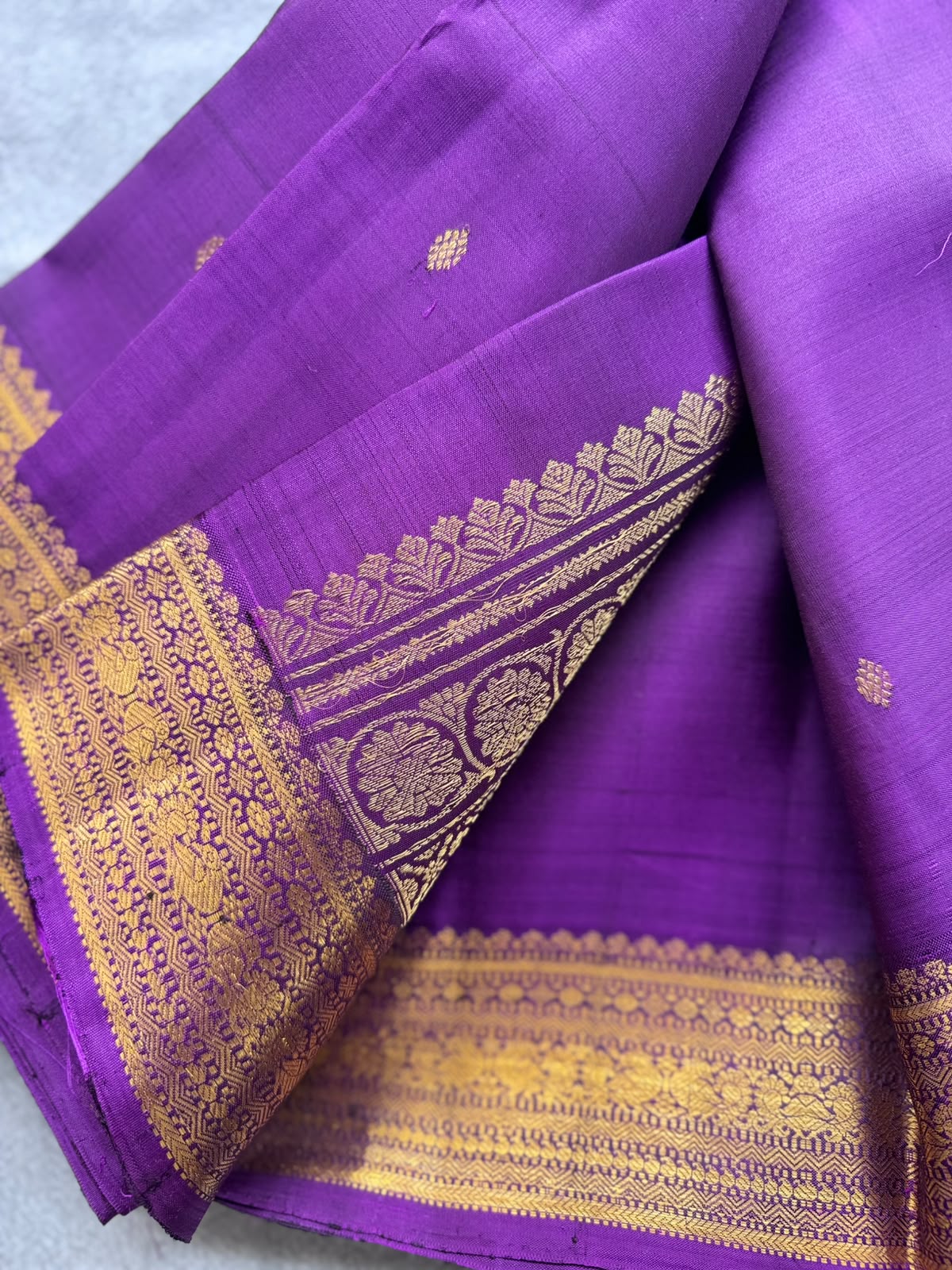 Purple Pure Kanchi Silk Saree 109