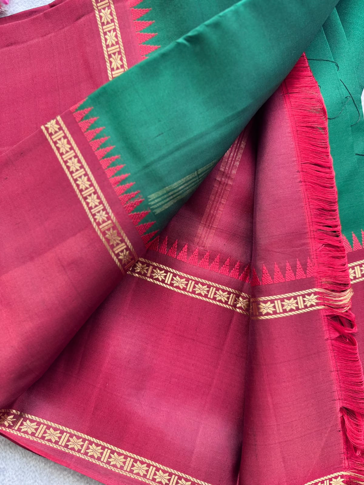 Green Pure Kanchi Silk Saree 109