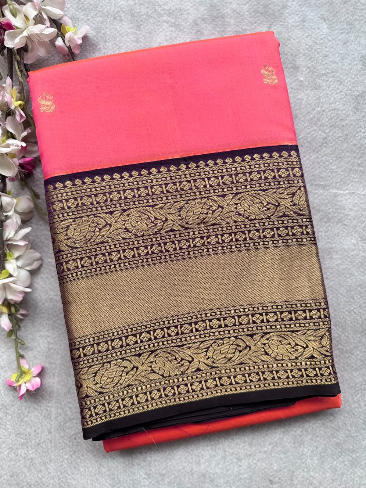 Pink Pure Kanchi Silk Saree 109