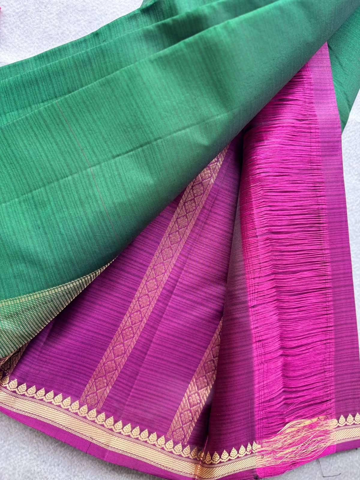 Green Pure Kanchi Silk Saree 109