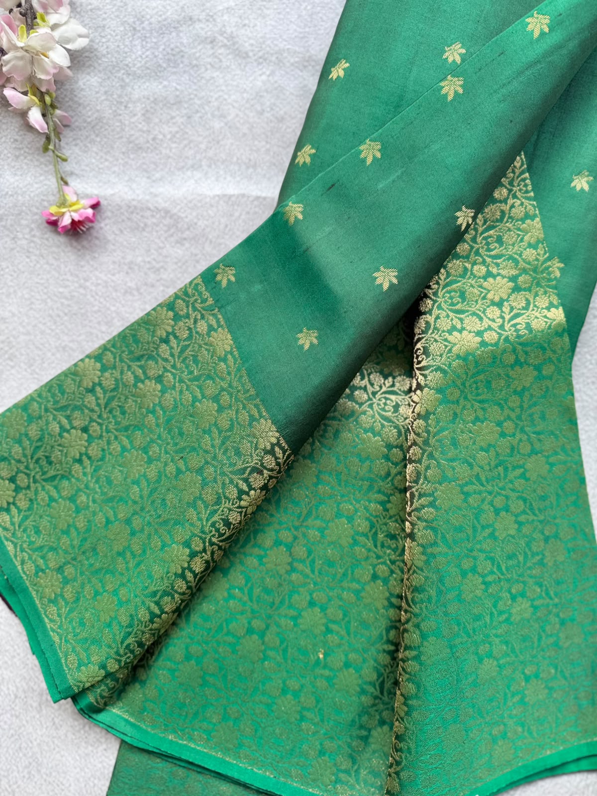 Green Pure Kanchi Silk Saree 109