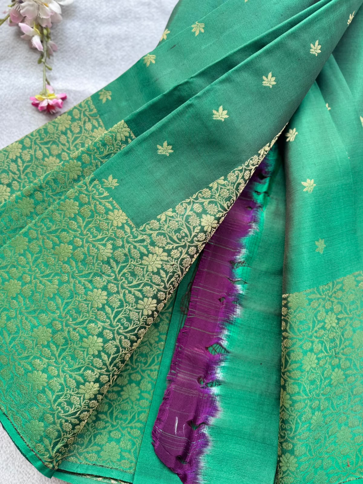 Green Pure Kanchi Silk Saree 109