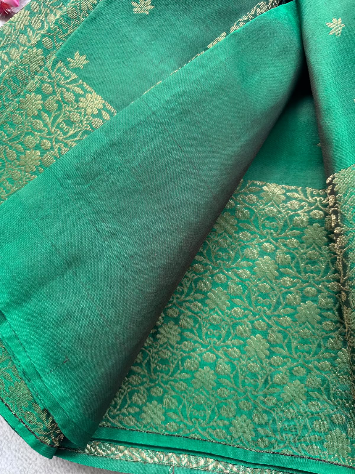 Green Pure Kanchi Silk Saree 109