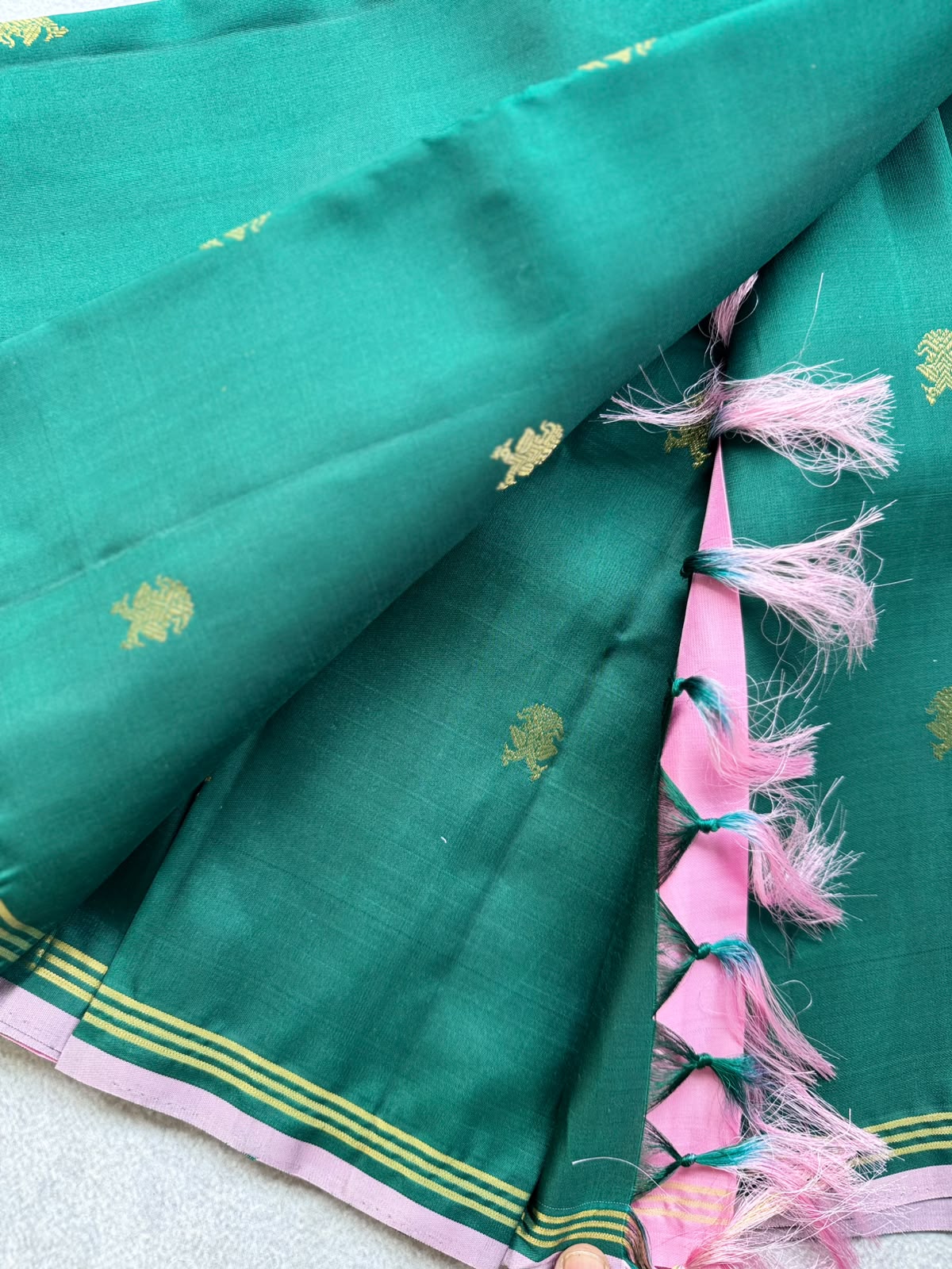 Green Pure Kanchi Silk Saree 109