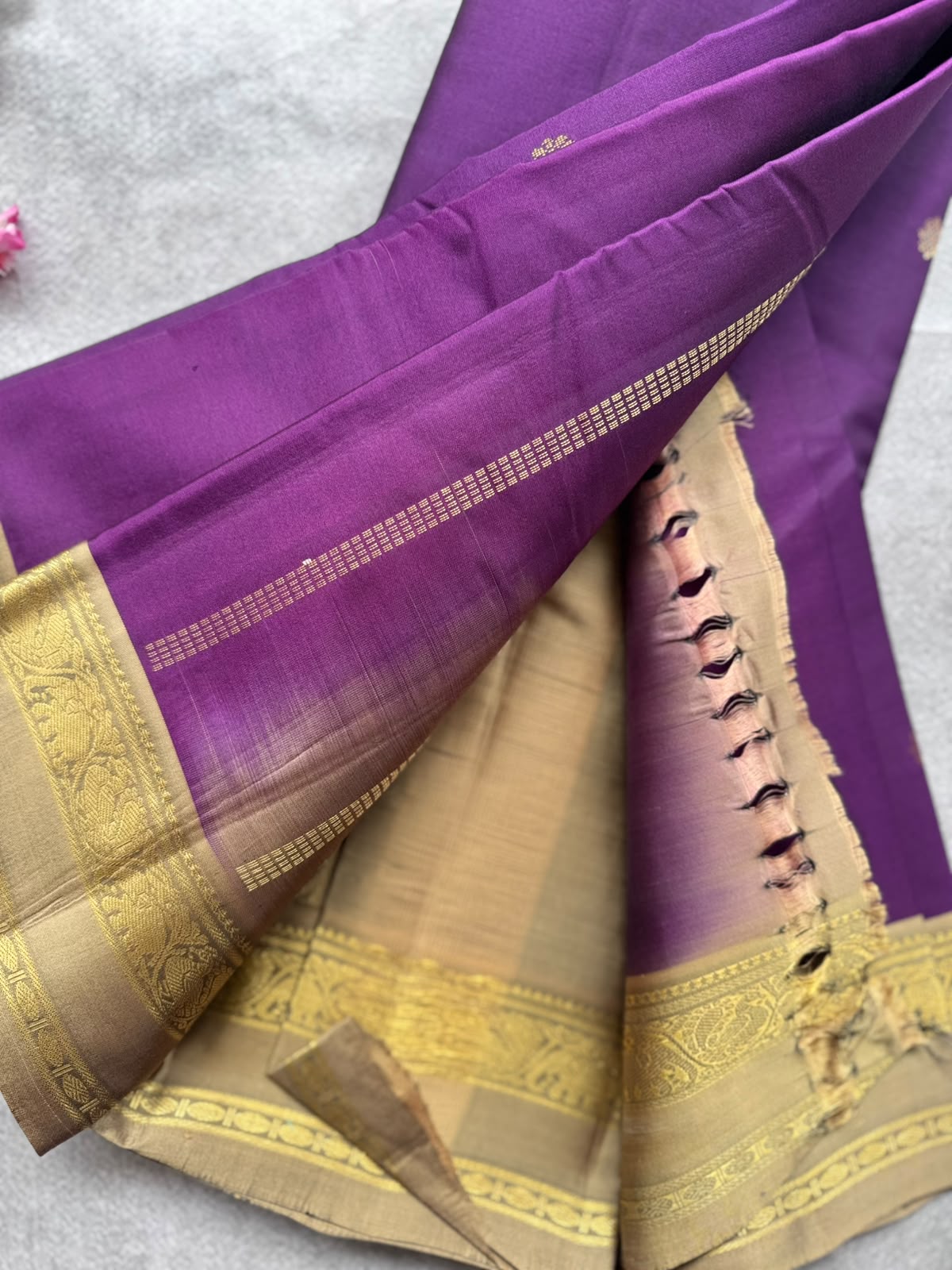 Purple Pure Kanchi Silk Saree 109