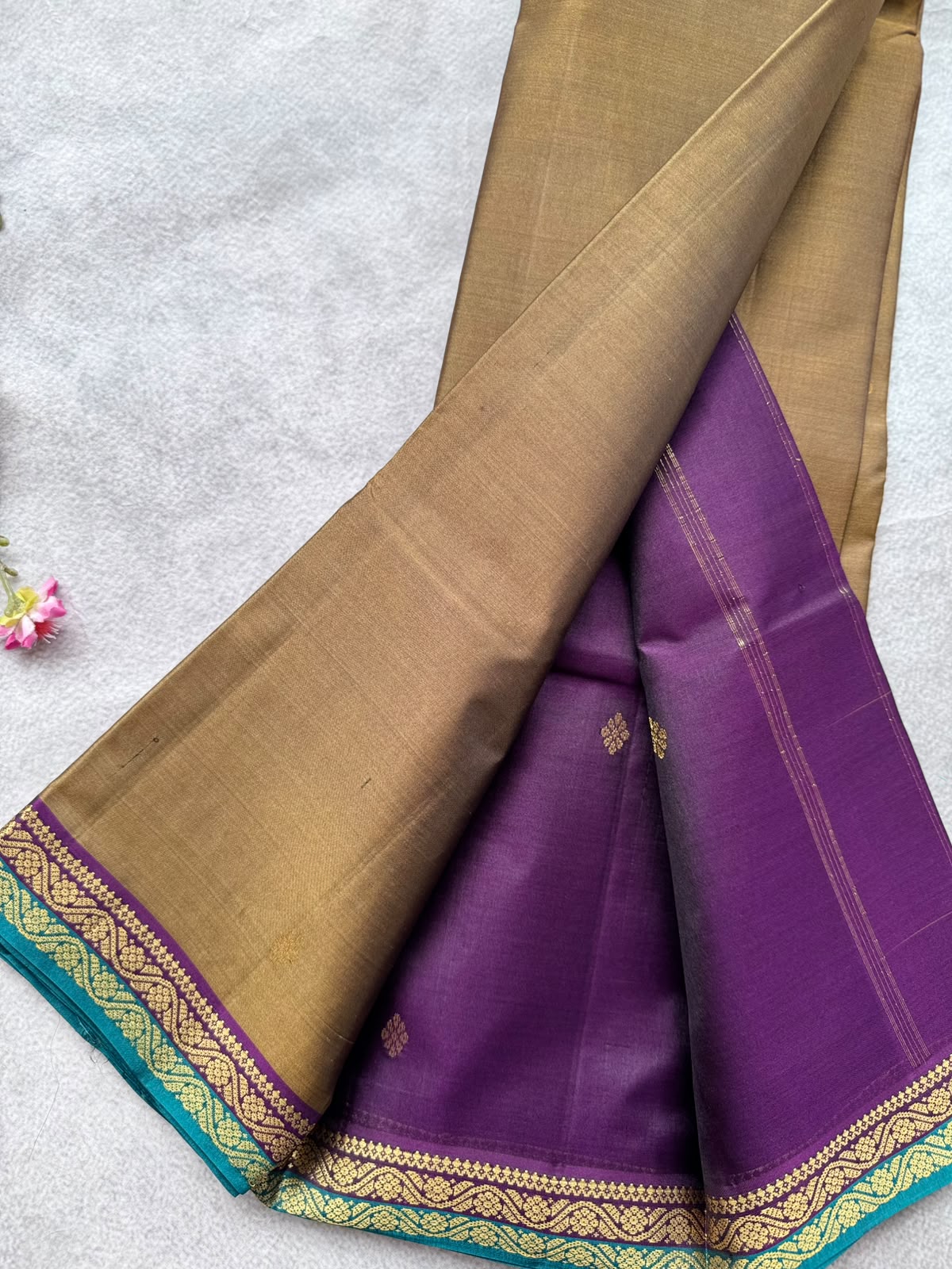 Gold Pure Kanchi Silk Saree 109
