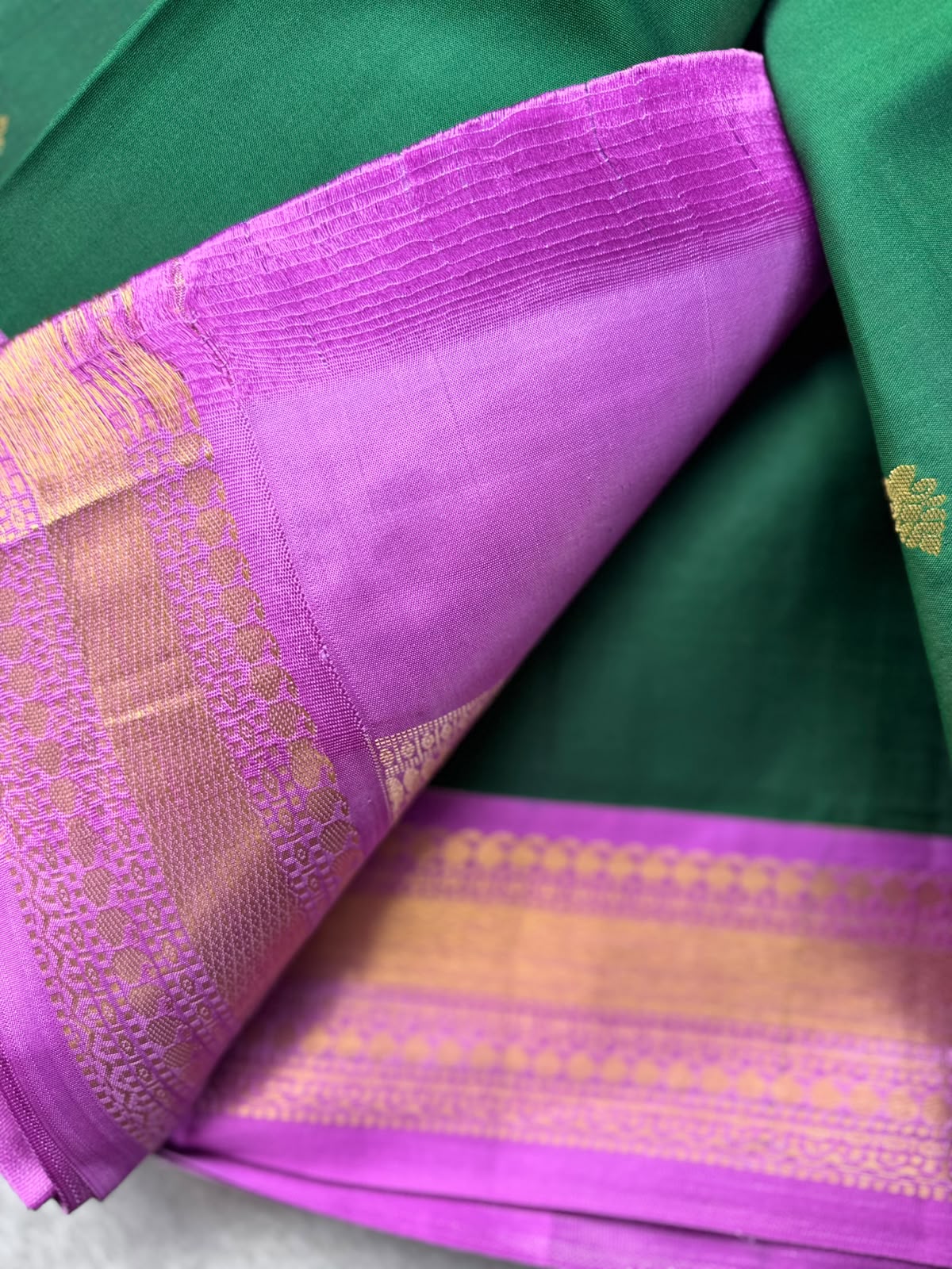 Green Pure Kanchi Silk Saree 109