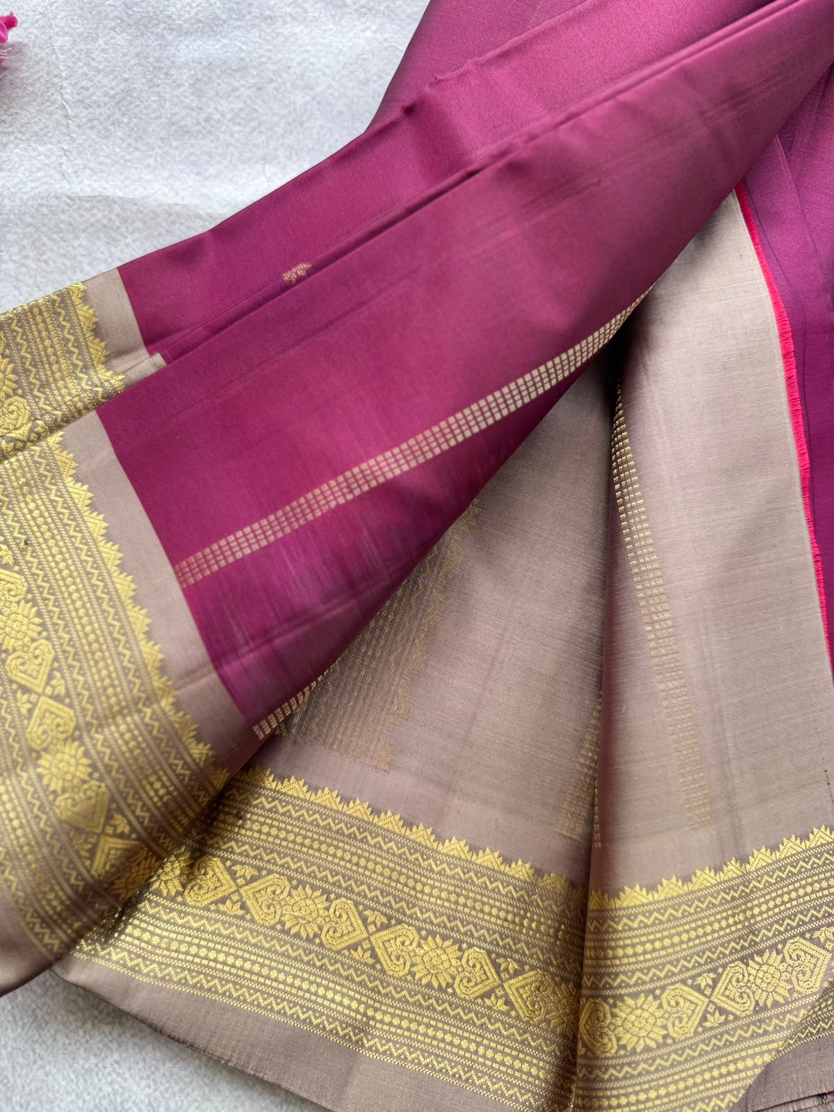 Wine Pure Kanchi Silk Saree 109