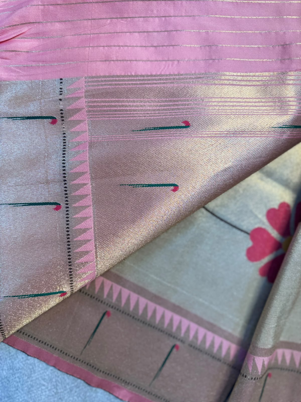 Golden Paithani Saree 109