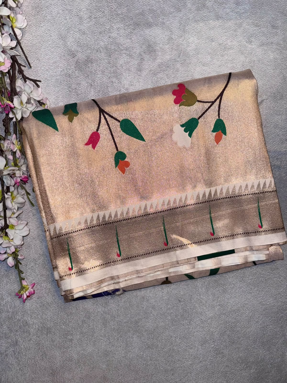 Golden Paithani Saree 109