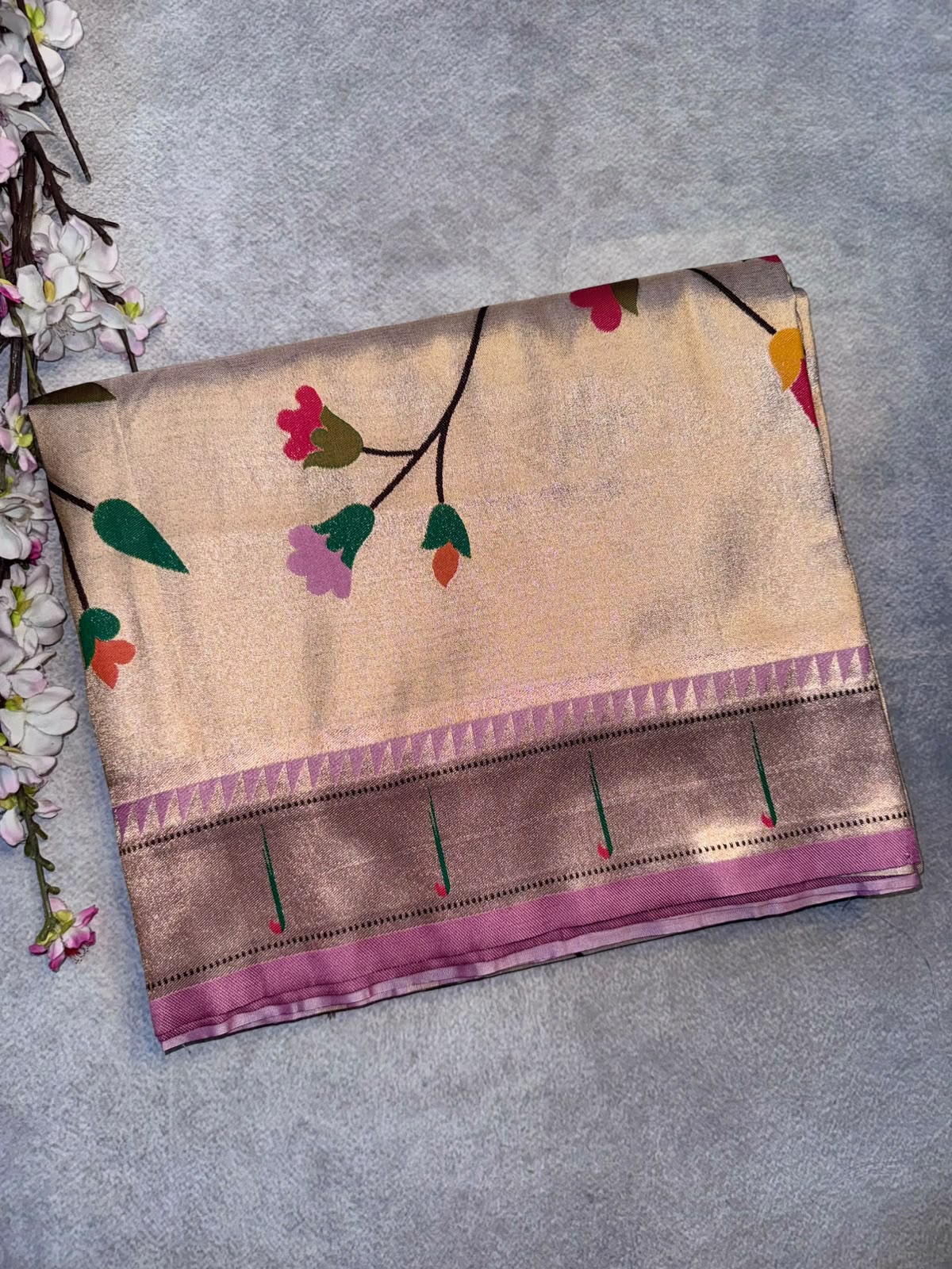 Golden Paithani Saree 109
