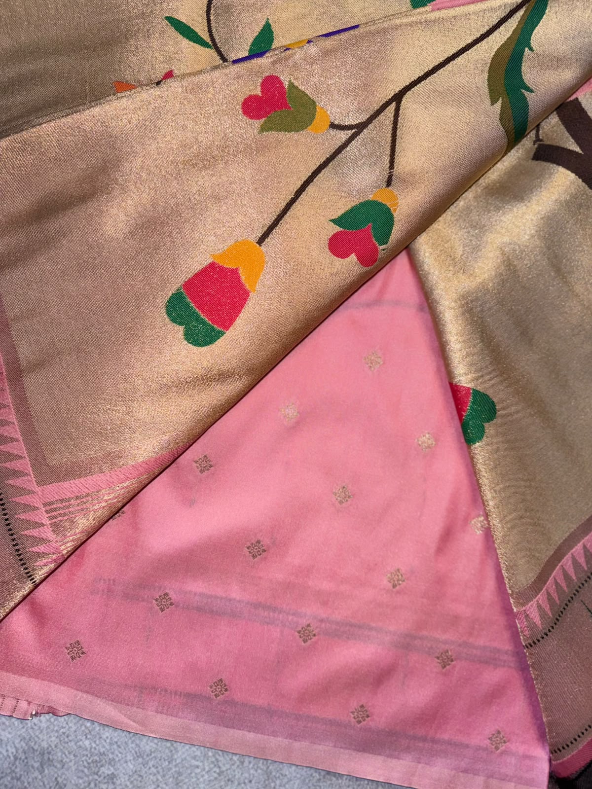 Golden Paithani Saree 109