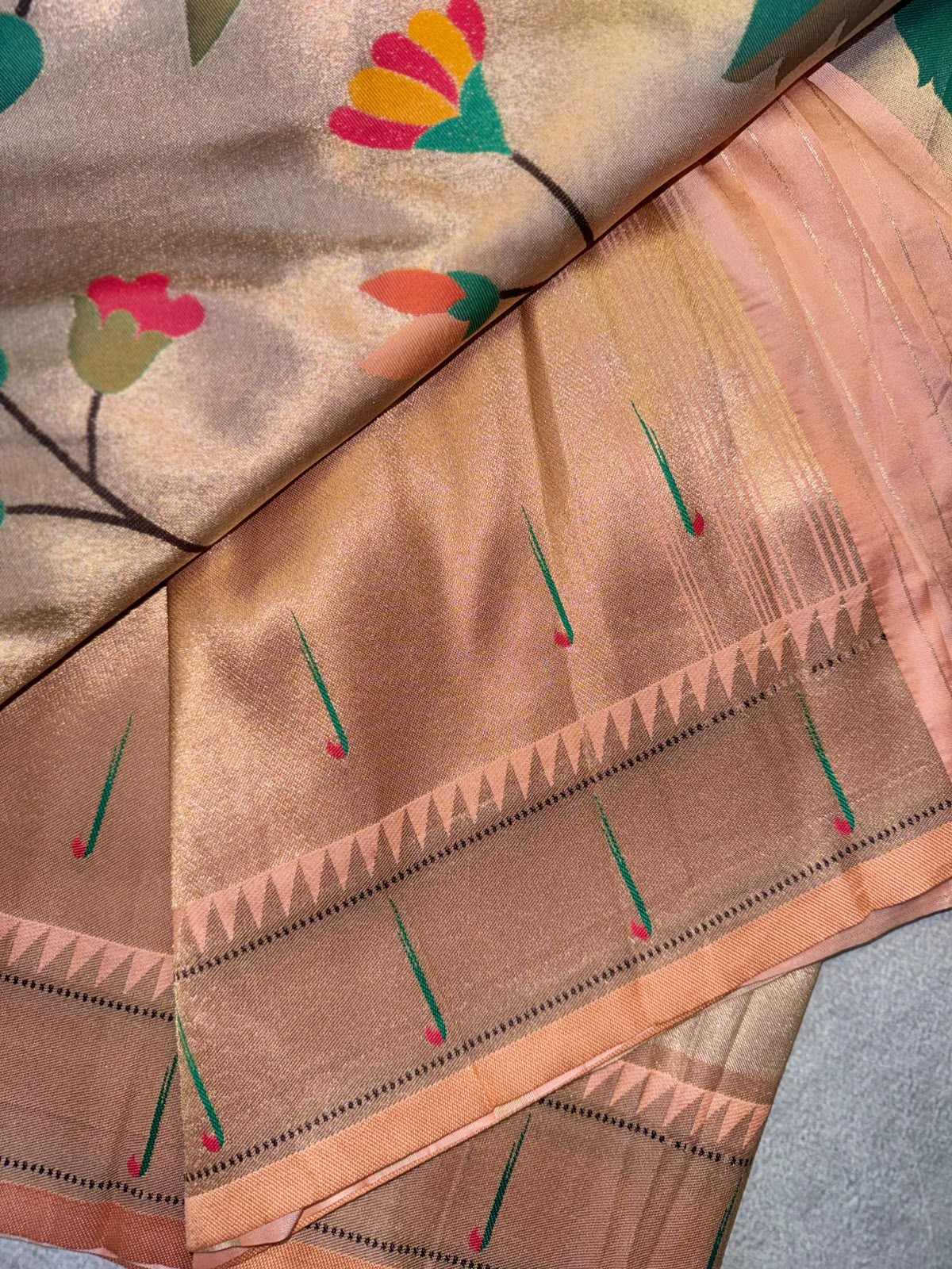 Golden Paithani Saree 109