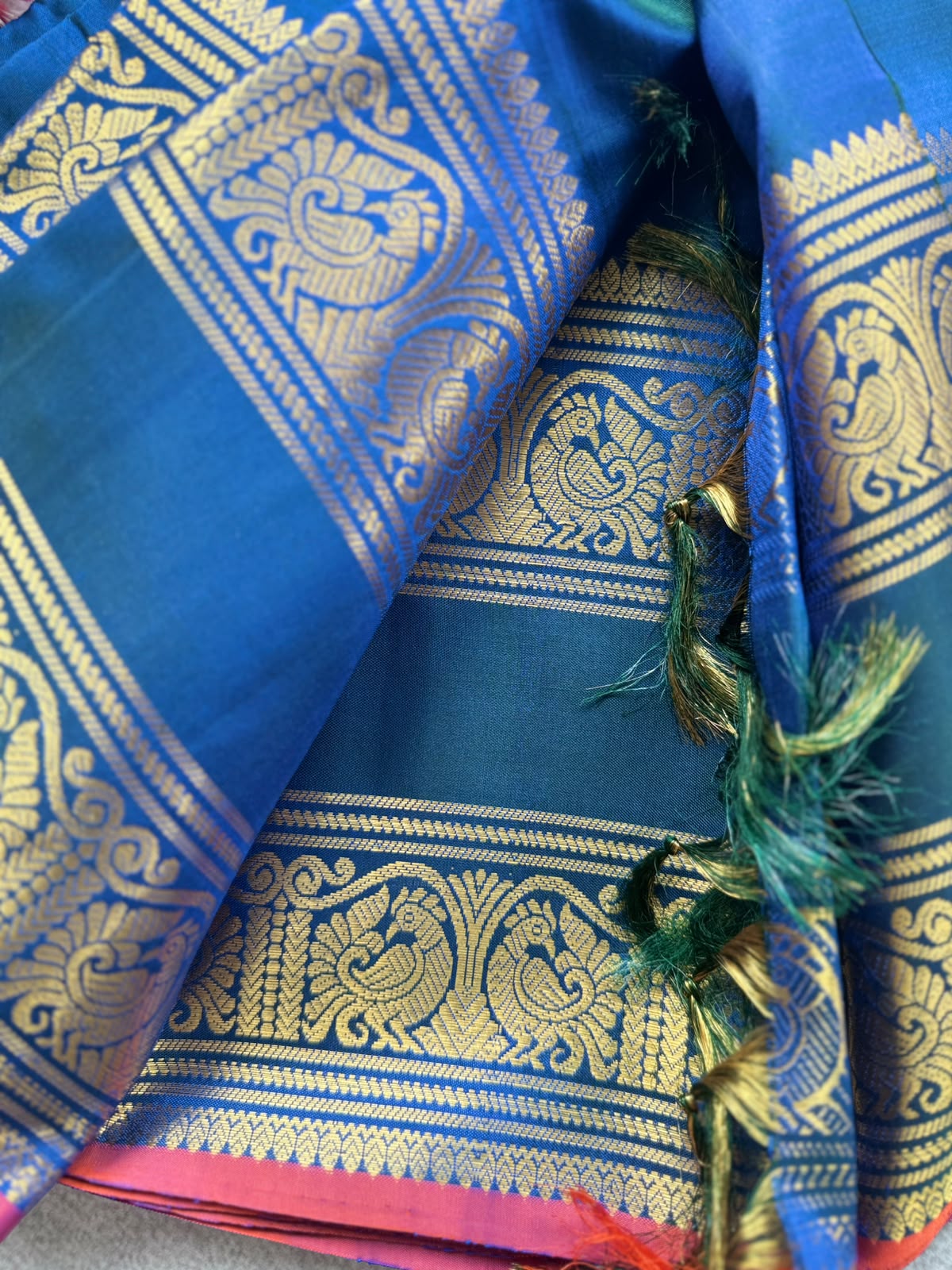 Blue Handloom Pure Kanchi Saree (Swara)