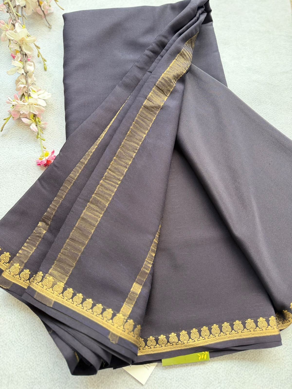 Blue Pure Zari Mysore Silk Saree 4G (Swara)