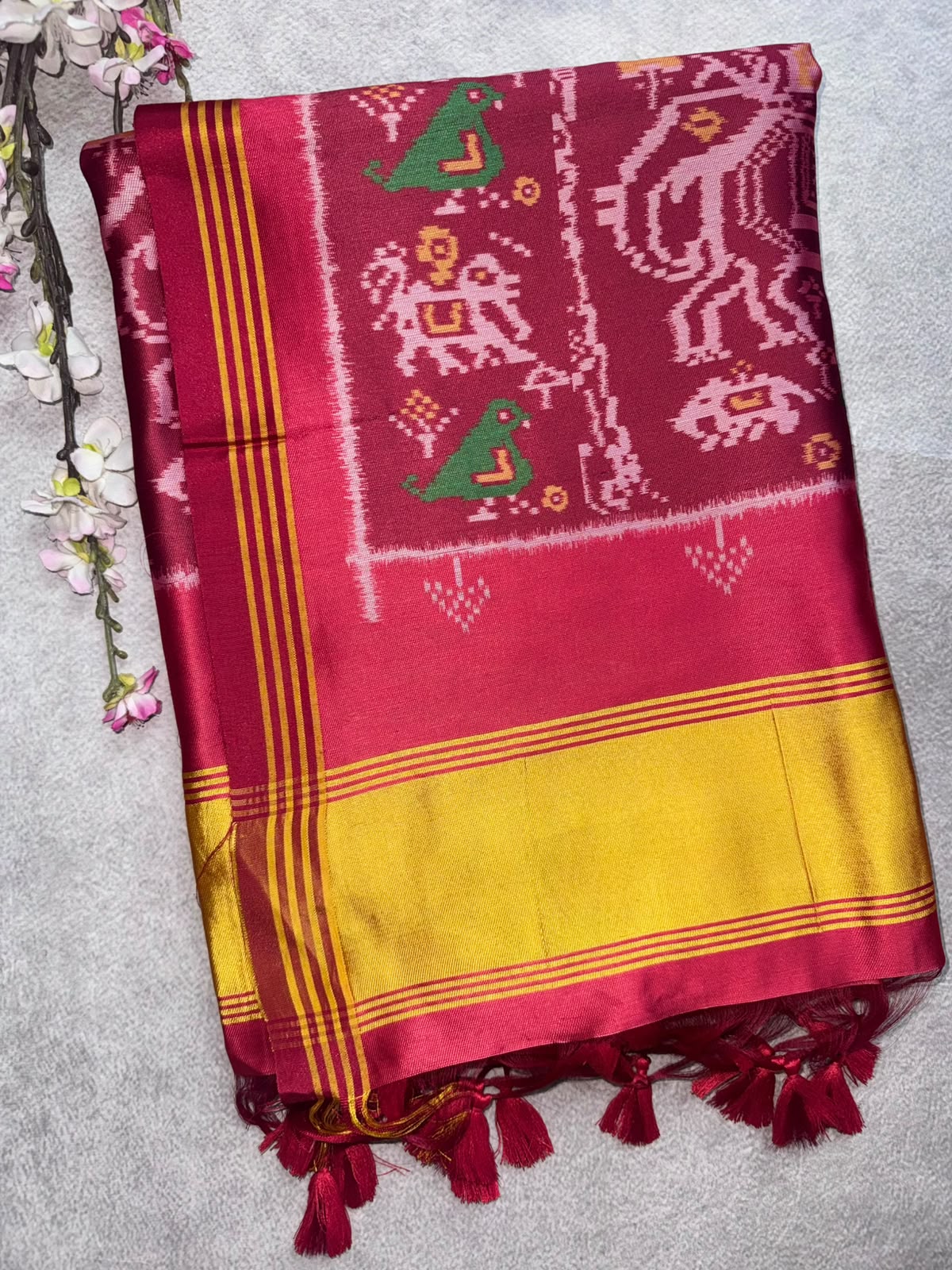 Blue Semi Patola Saree 109