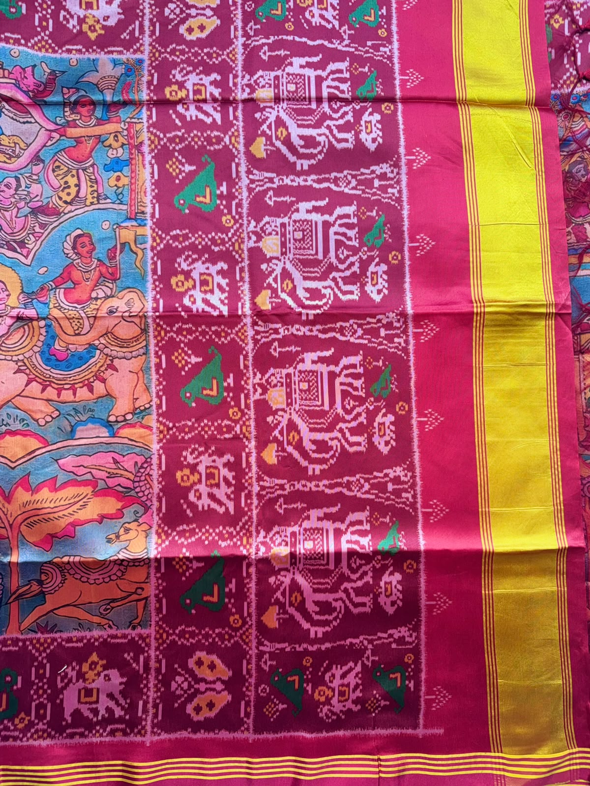 Blue Semi Patola Saree 109