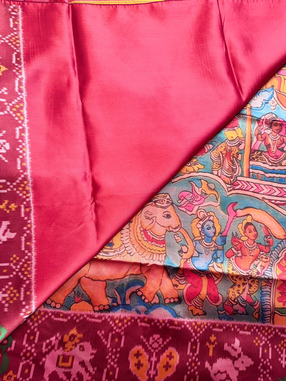 Blue Semi Patola Saree 109