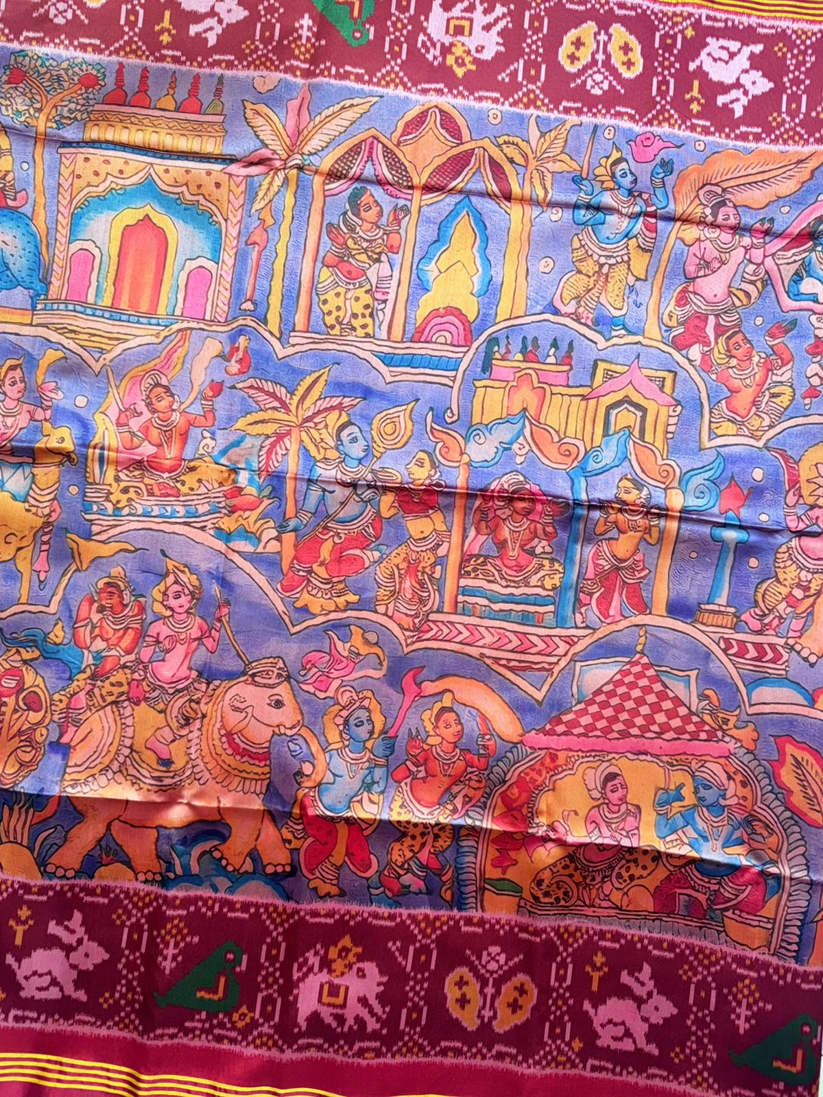 Purple Semi Patola Saree 109