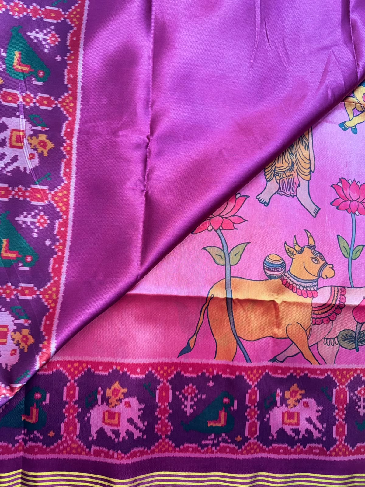 Pink Semi Patola Saree 109