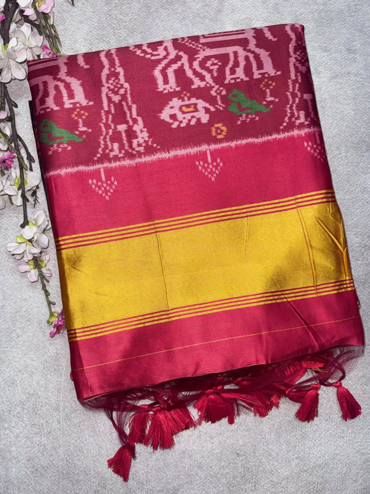 Lilac Semi Patola Saree 109