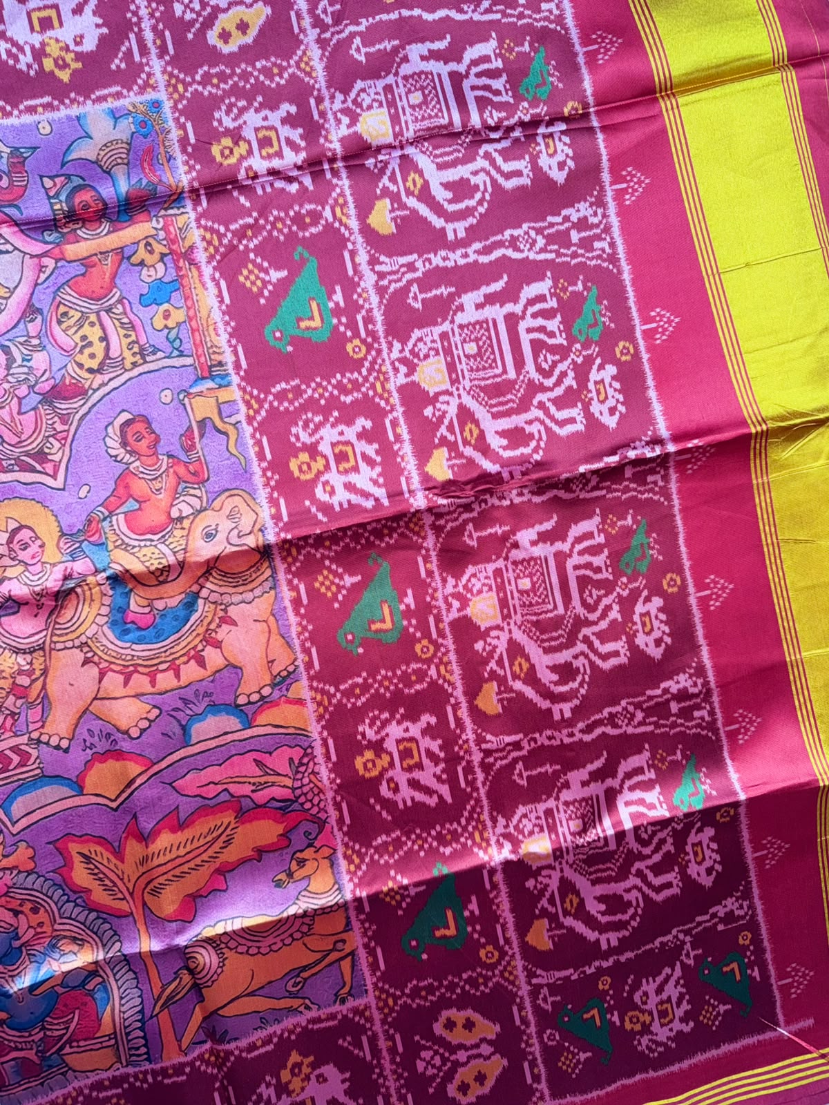 Lilac Semi Patola Saree 109