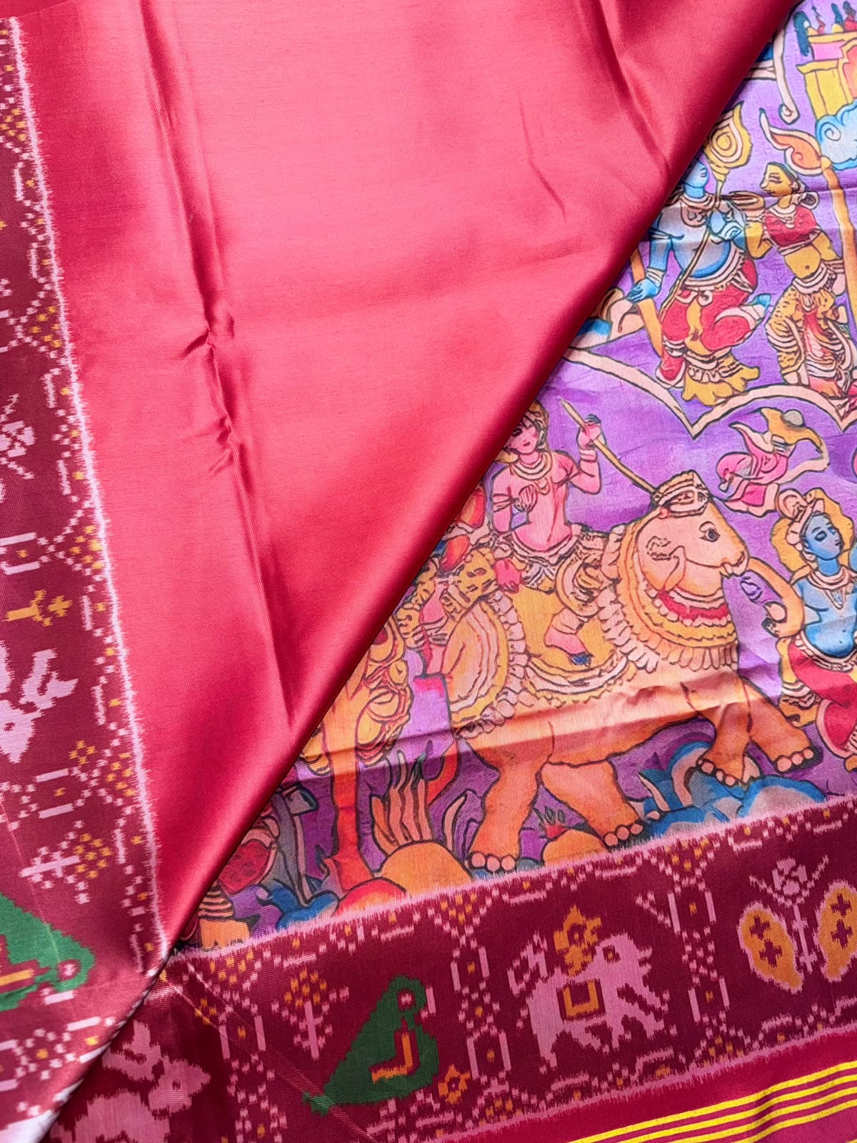 Lilac Semi Patola Saree 109