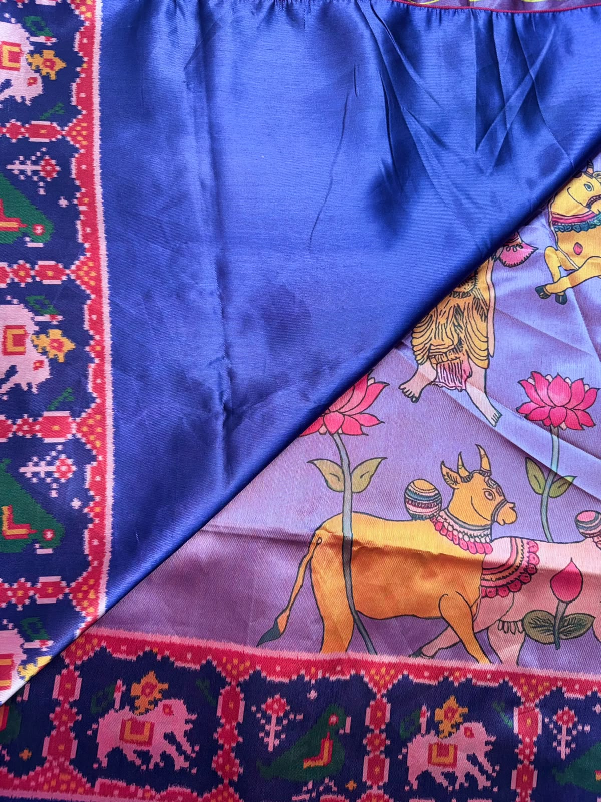 Lavender Semi Patola Saree 109
