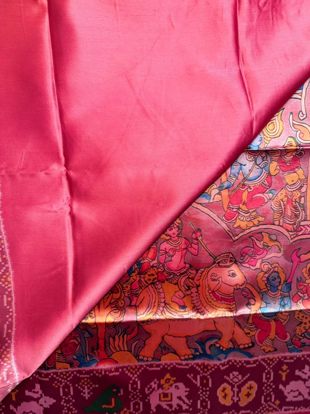 Red Semi Patola Saree 109