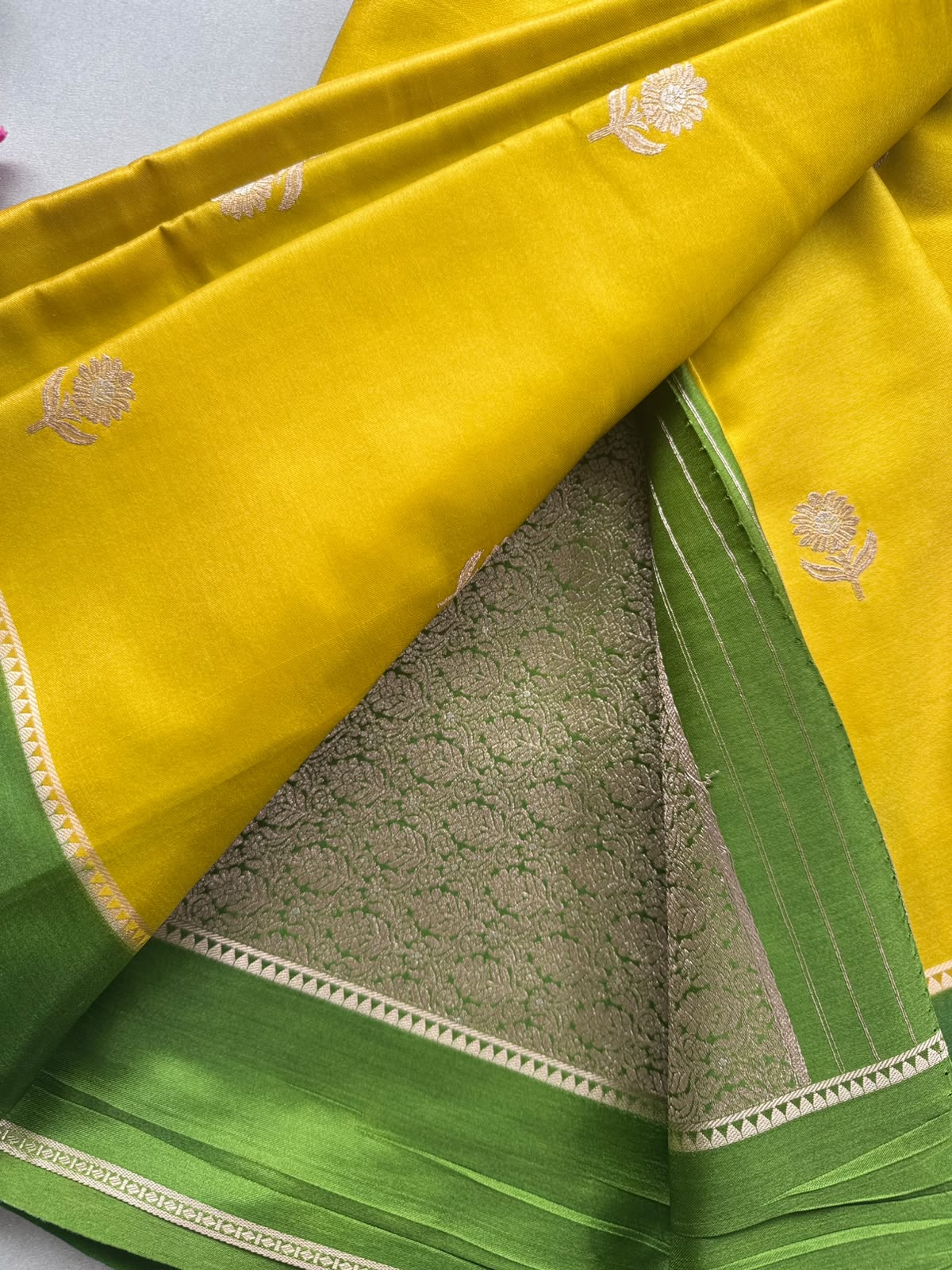 Yellow Semi Silk Saree 110