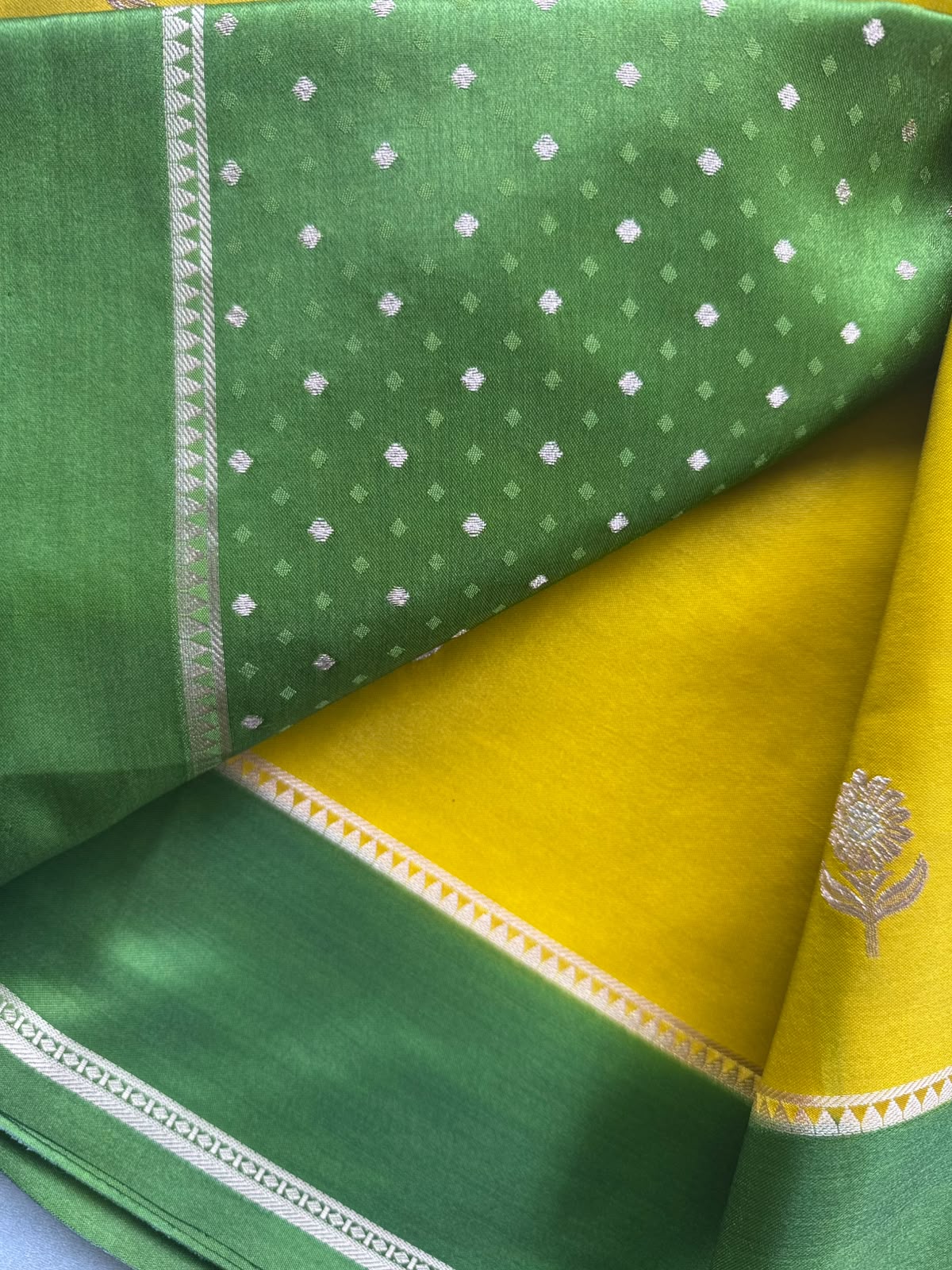 Yellow Semi Silk Saree 110