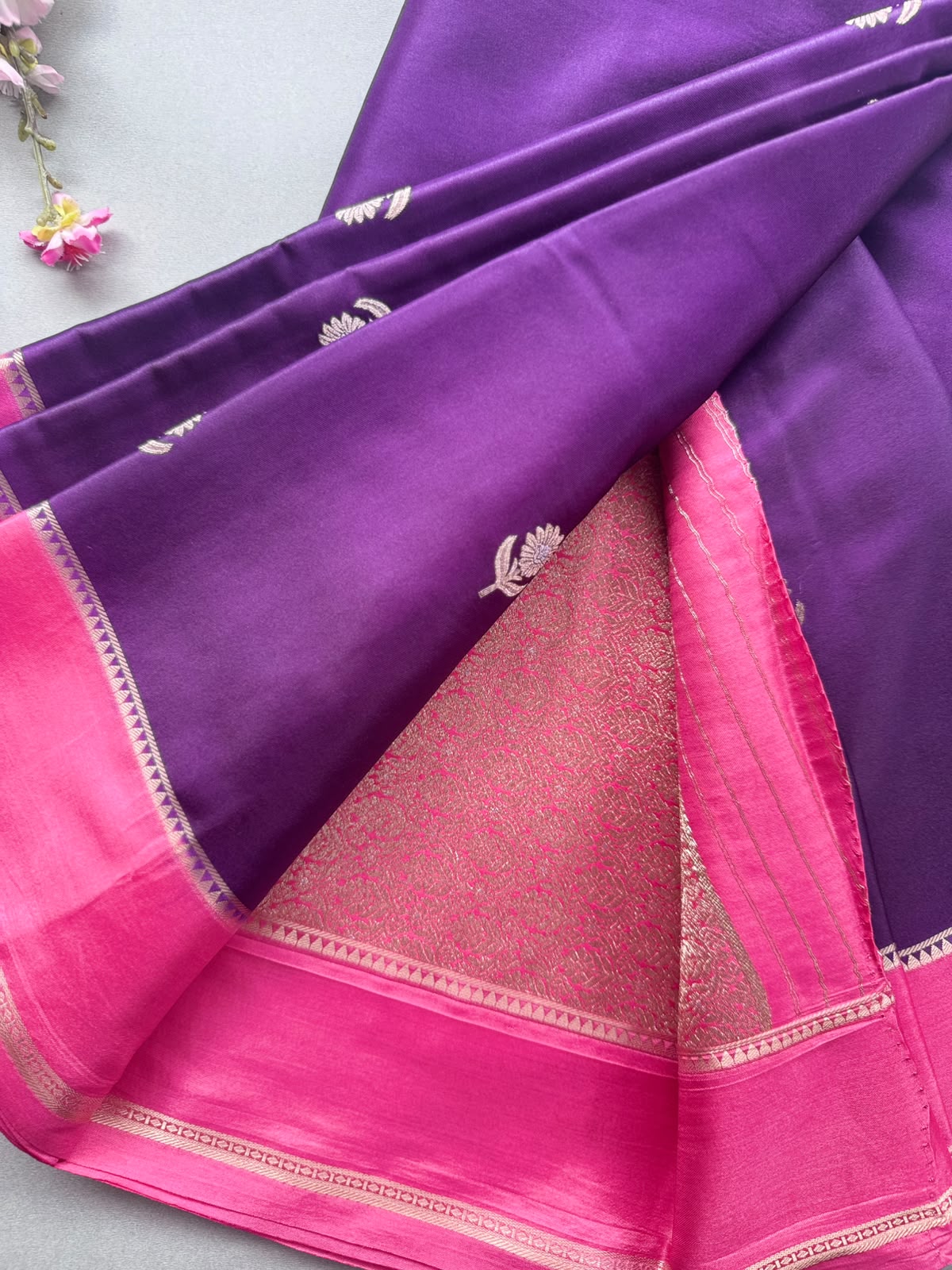 Navy Blue Semi Silk Saree 110