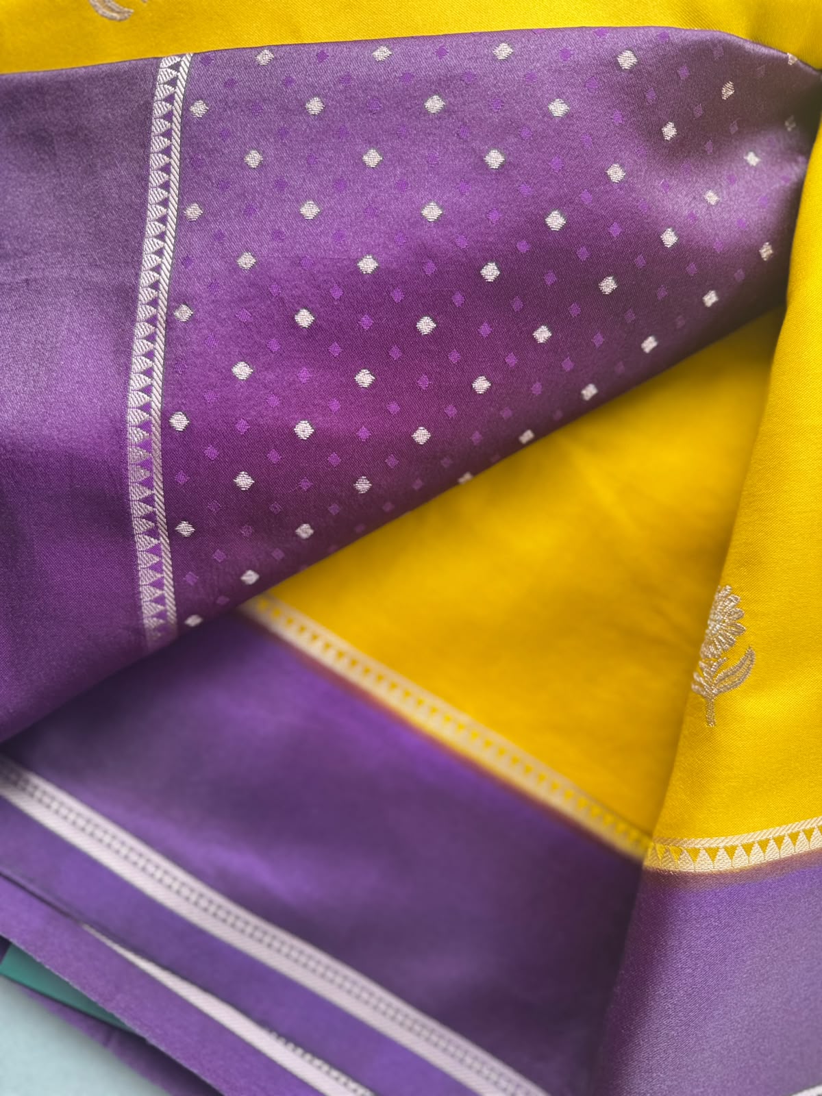 Yellow Semi Silk Saree 110