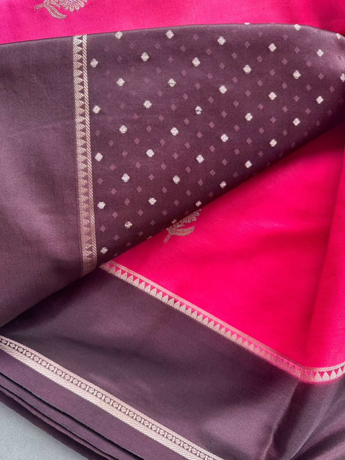 Pink Semi Silk Saree 110