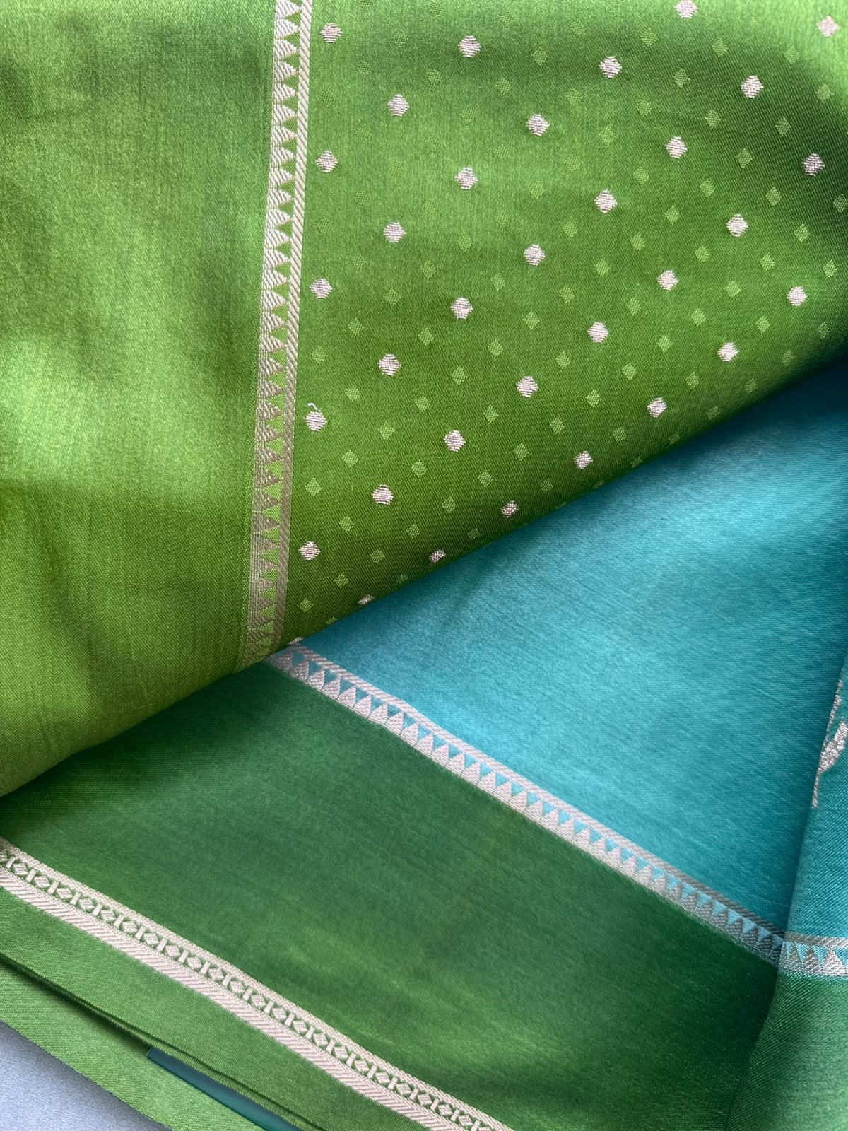 Green Semi Silk Saree 110