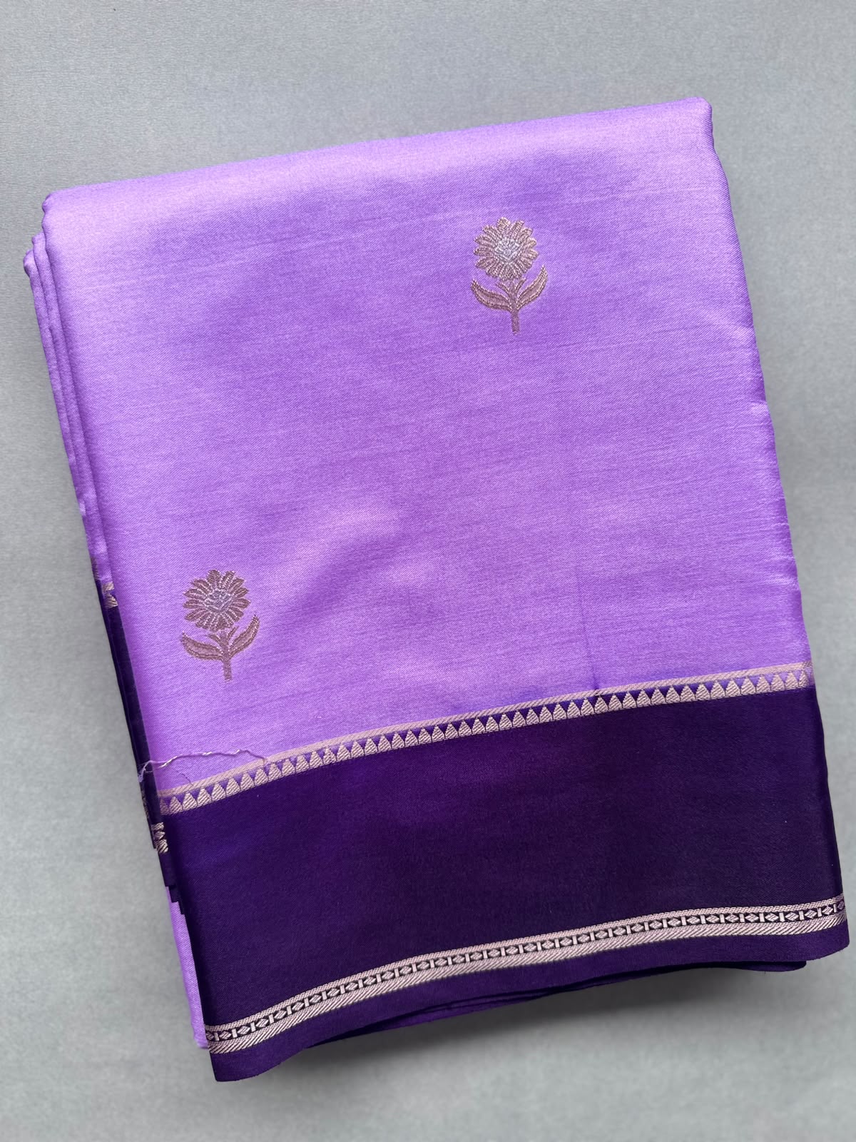 Lavender Semi Silk Saree 110