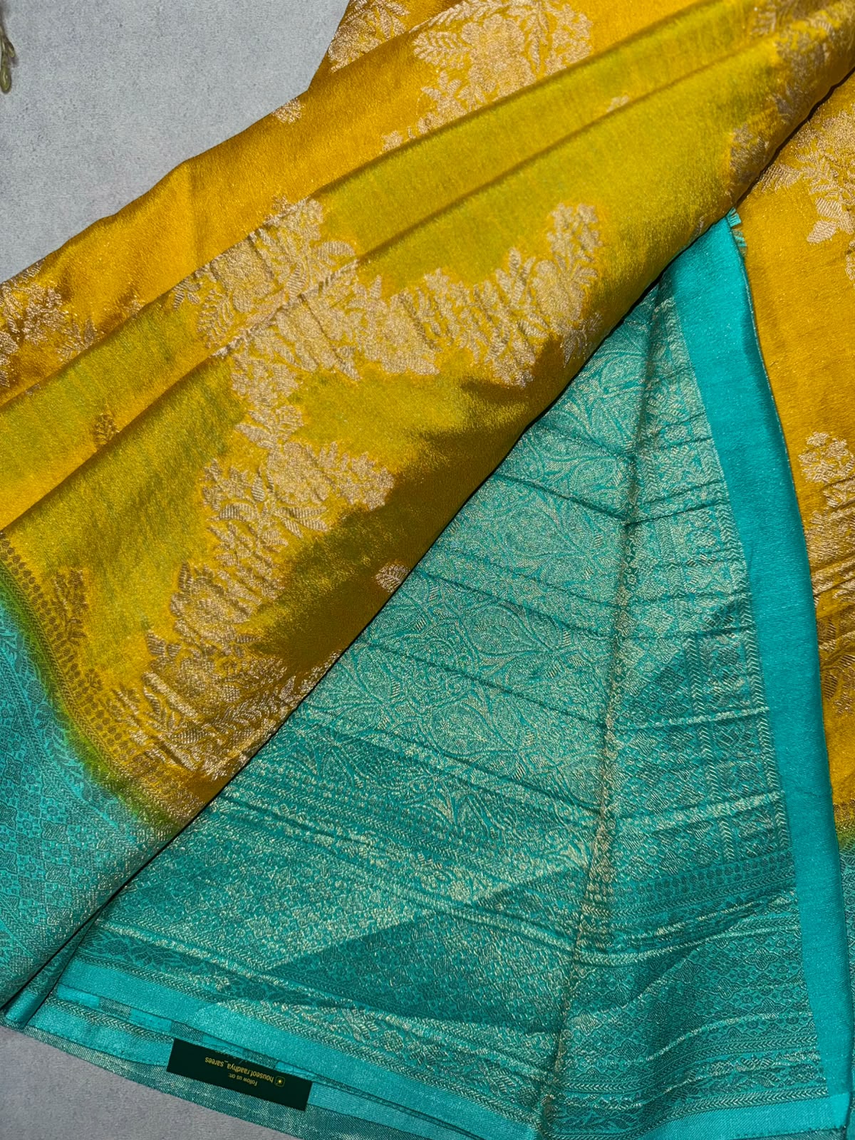 Yellow Semi Georgette Saree 110