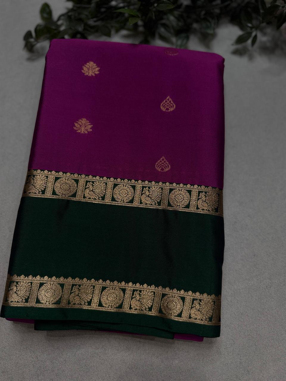 Magenta Semi Kanchi Saree 110