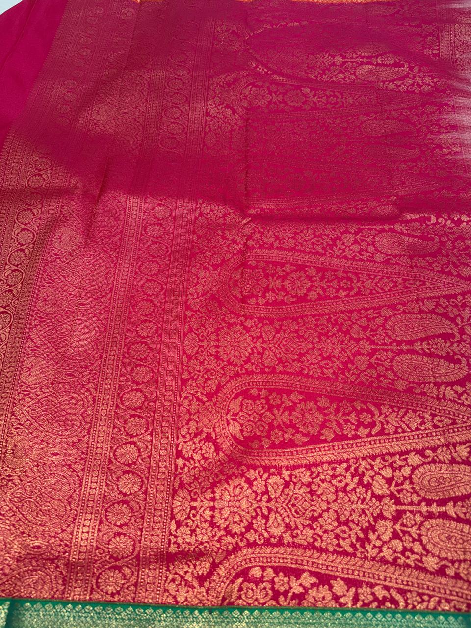 Cream Semi Kanchi Saree 110