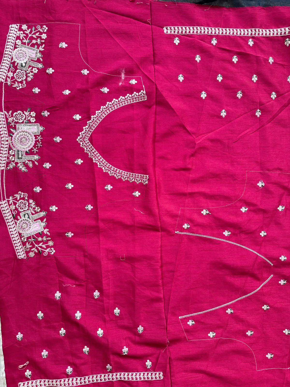 Cream Semi Tissue Bridal Wear Saree 110