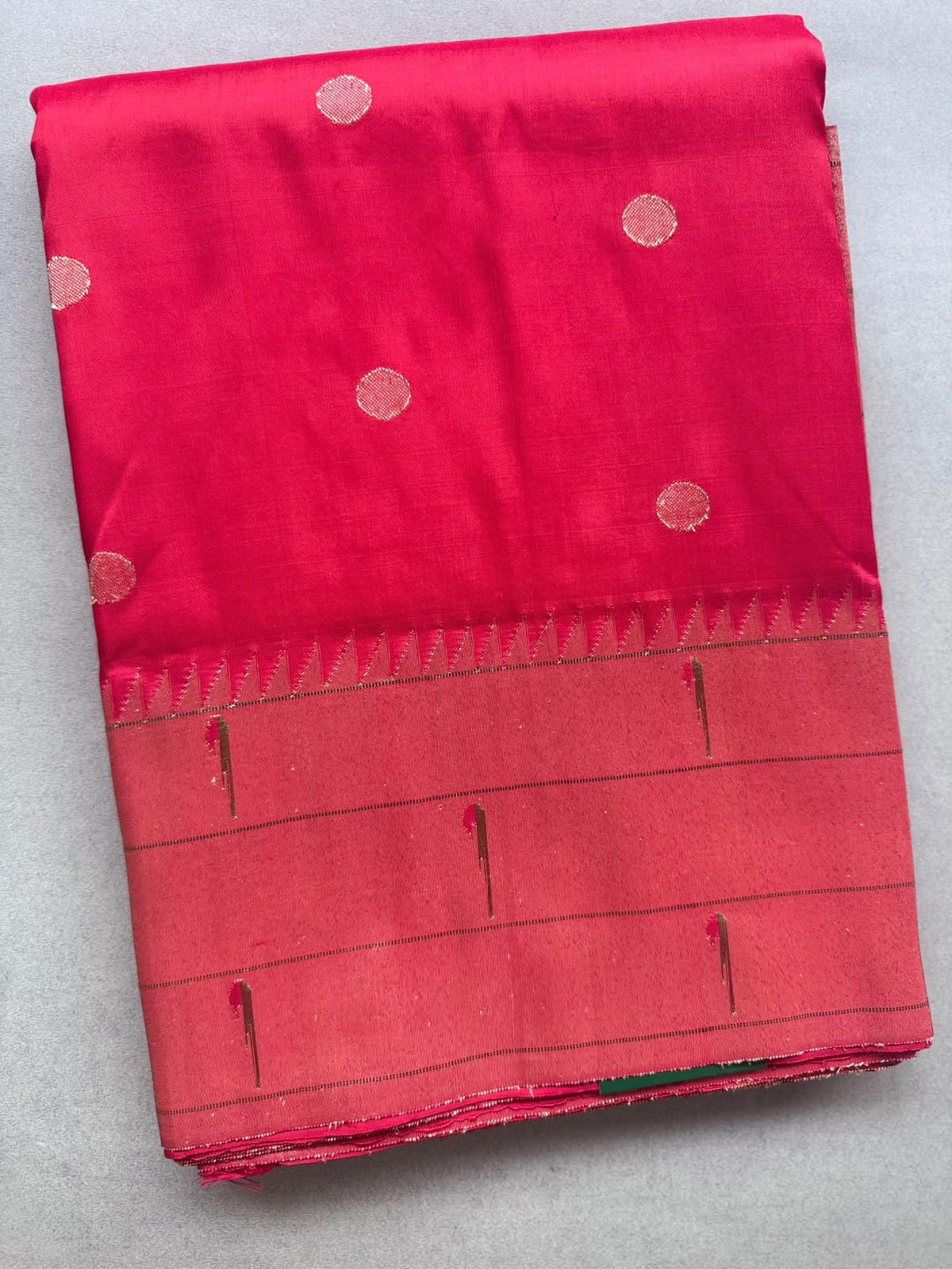 Red Pure Paithani Silk Saree (Swara)