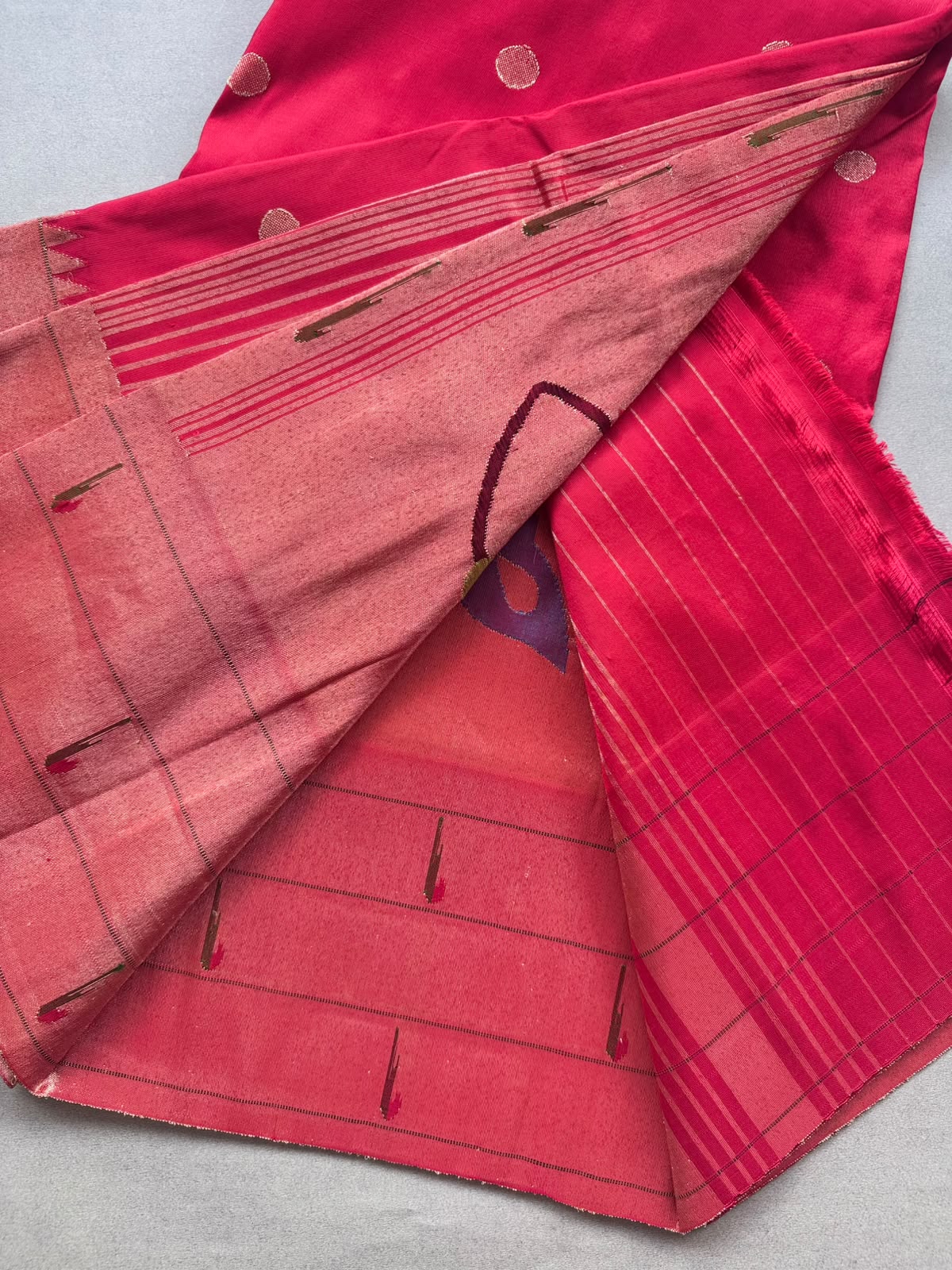 Red Pure Paithani Silk Saree (Swara)