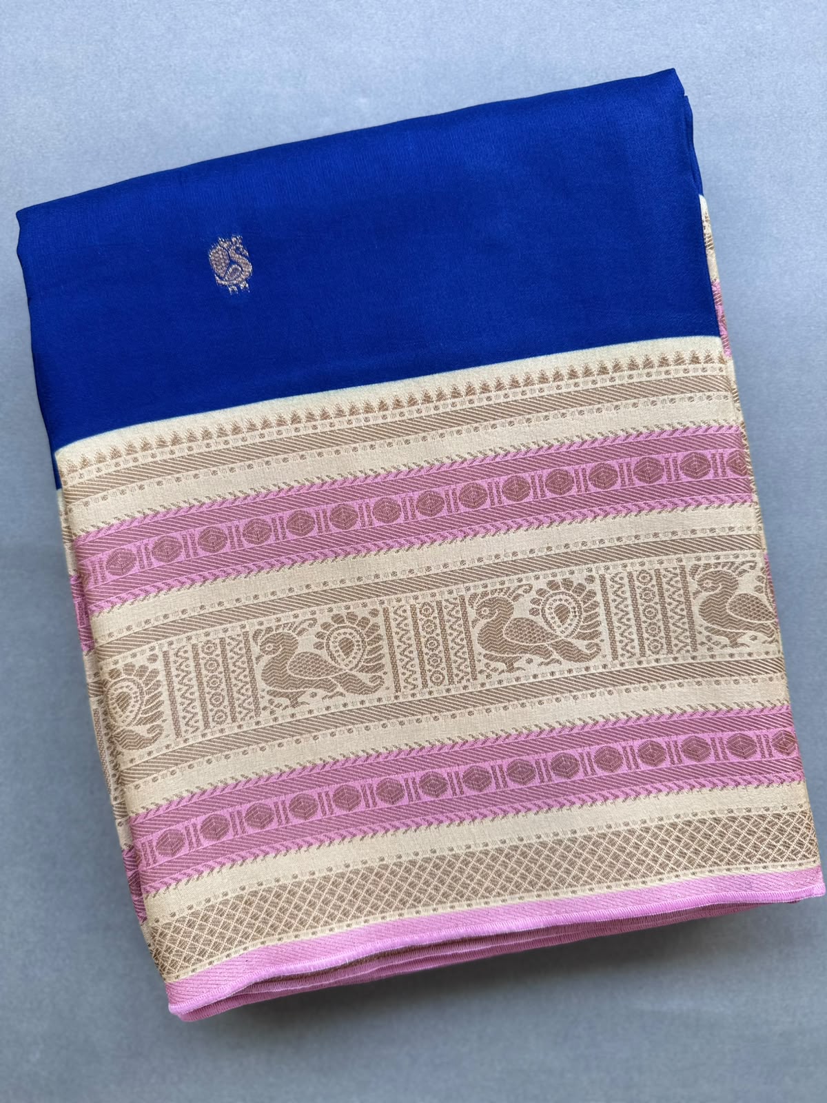 Royal Blue Crepe Silk Saree 110