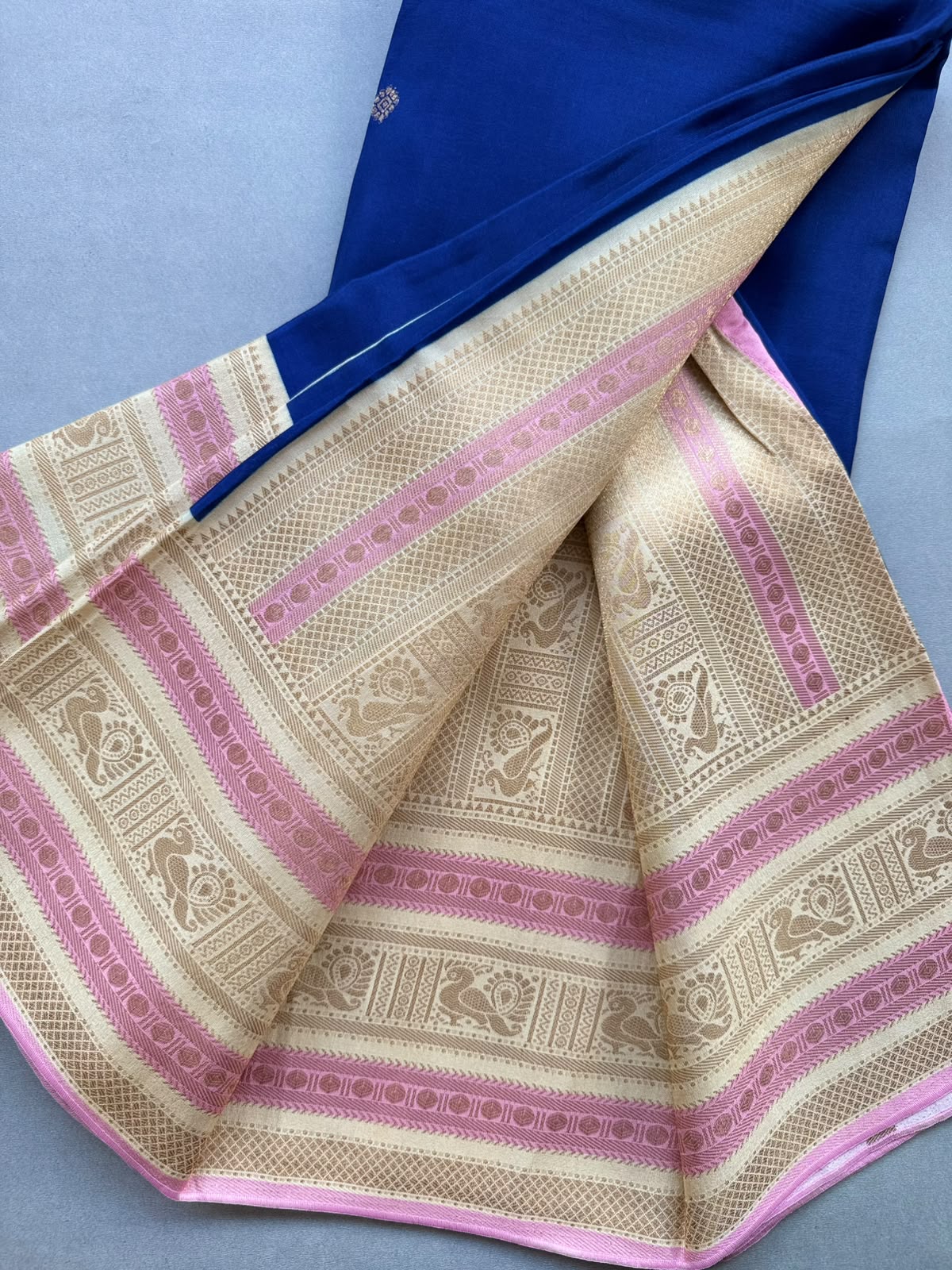 Royal Blue Crepe Silk Saree 110