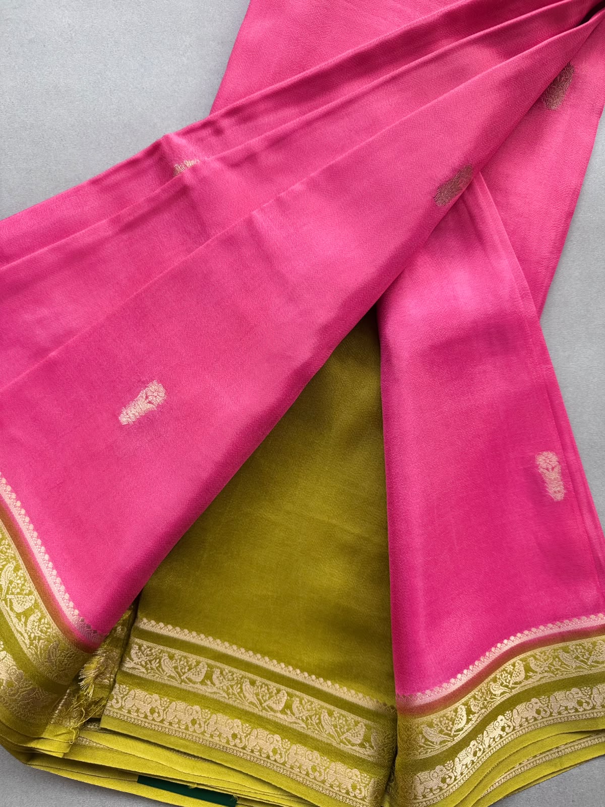 Pink Semi Mysore Silk Saree 110
